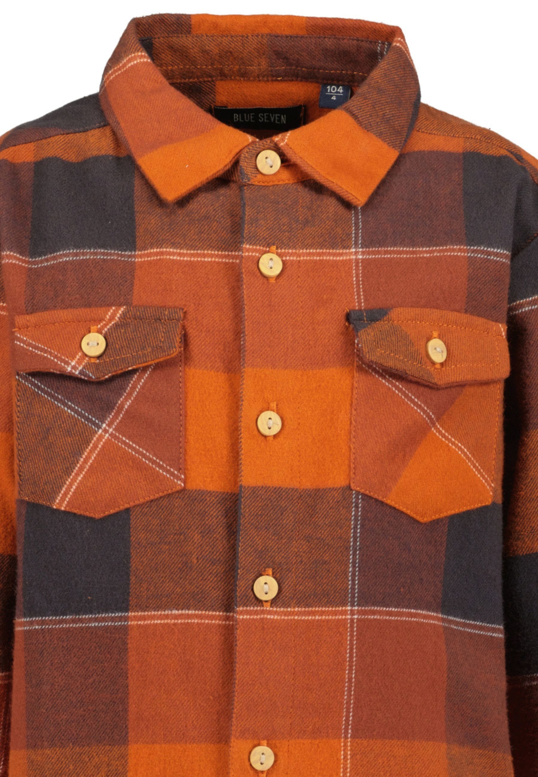 Blue Seven Flanellhemd Baumwolle, Flanell, Karo