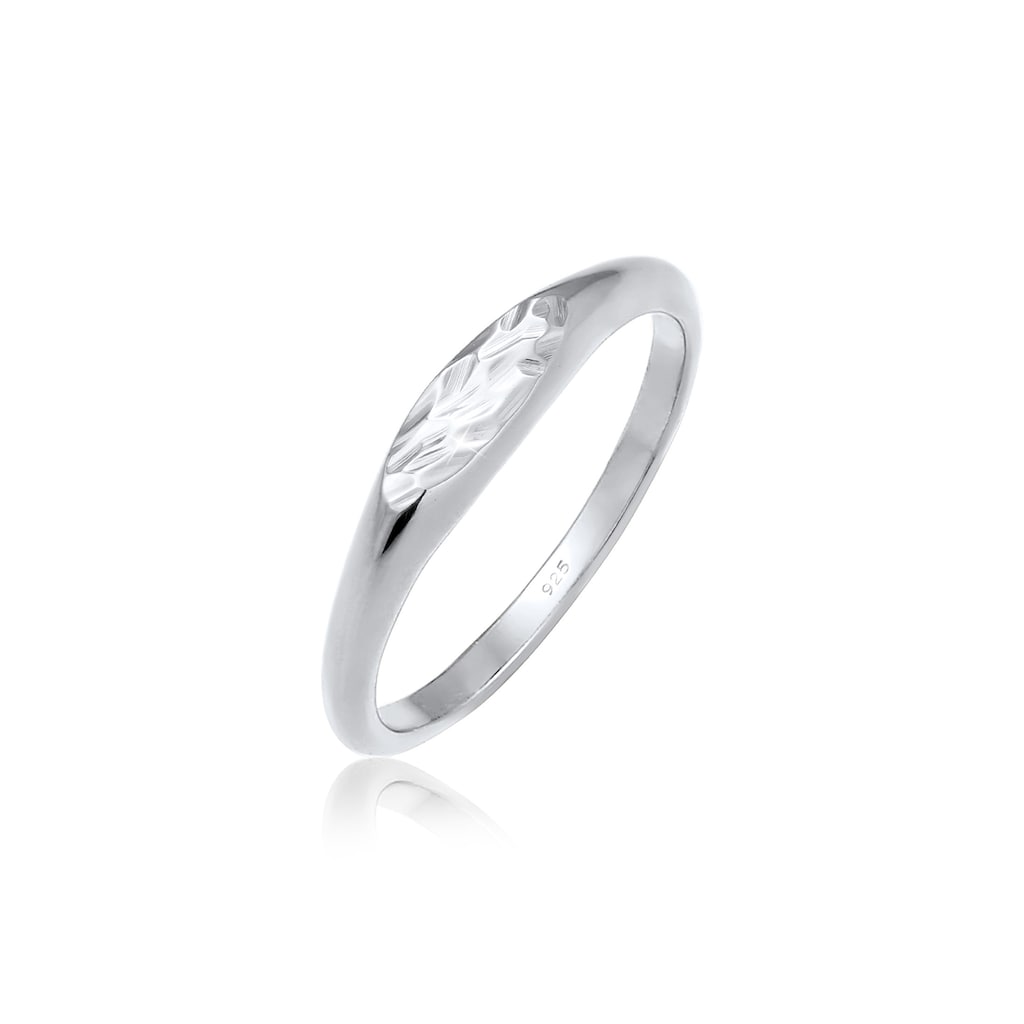 Elli Siegelring »Siegelring Oval Pinky Ring 925 Silber«