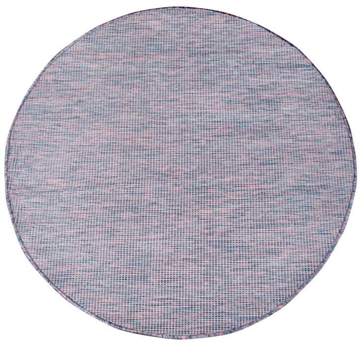 Carpet City Outdoorteppich »PALM2778«, rund, 5 mm Höhe, Wetterfest & UV-beständig, für Balkon, Terrasse, Küche, flach gewebt