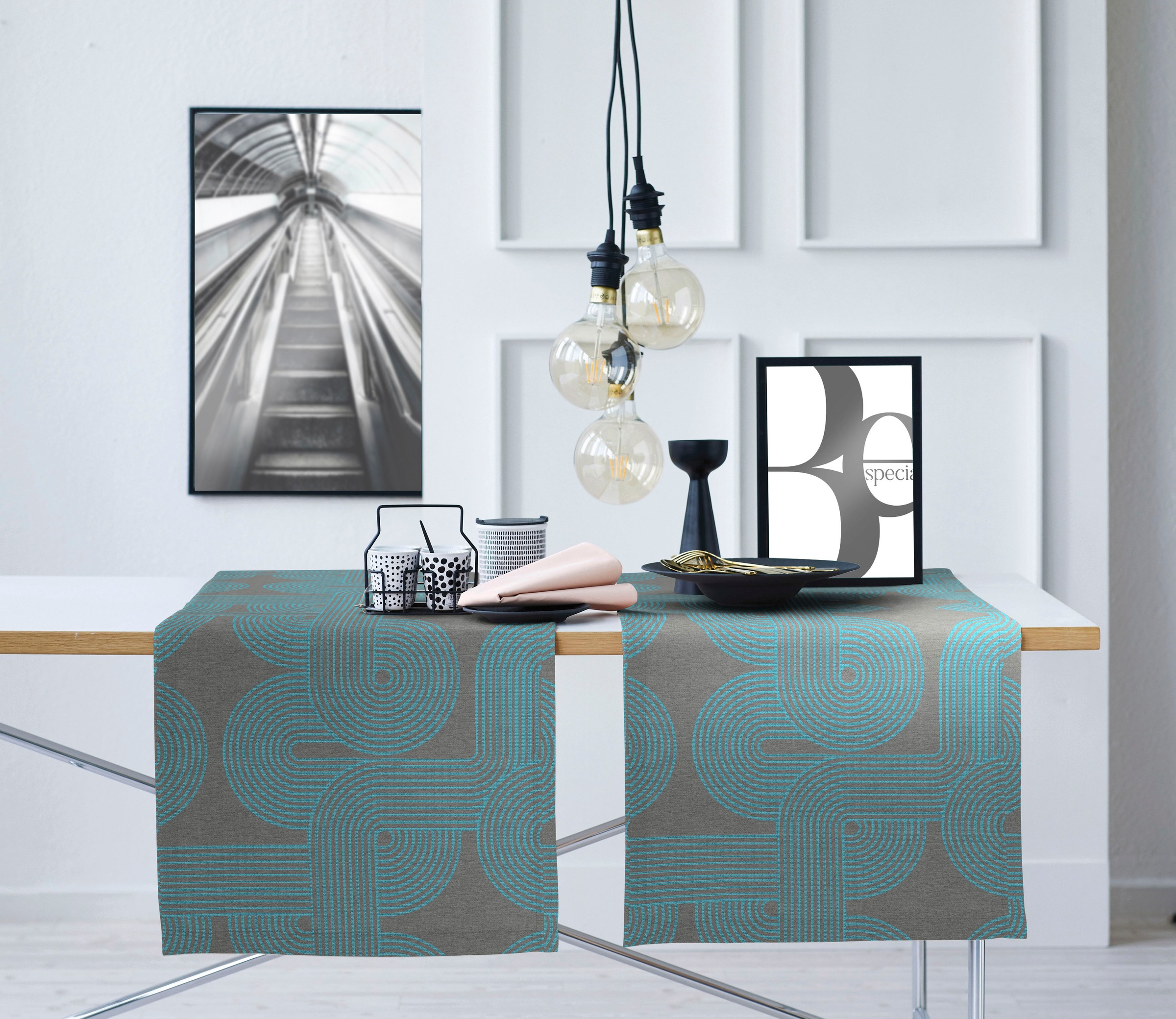 APELT Tischläufer "Nova, LOFT STYLE, Jacquard" günstig online kaufen