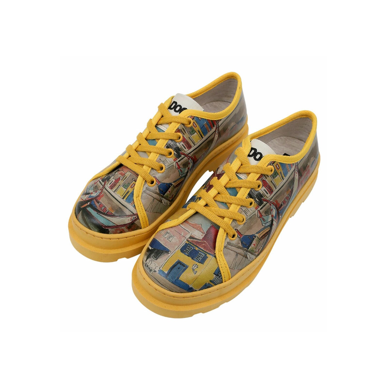 DOGO Schnürschuh "Alessandra Sunsets And Silhouettes Damen Halbschuhe", Veg günstig online kaufen
