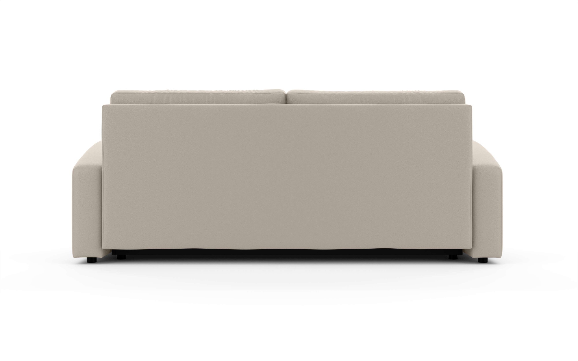 INOSIGN 3-Sitzer »JIGGS wahlweise Schlafsofa mit Bettkasten, Maße B/H/T: 228/96/110 cm«, Sofa mit Wellenunterfederung, enthält 2 Rückenkissen und 2 Zierkissen