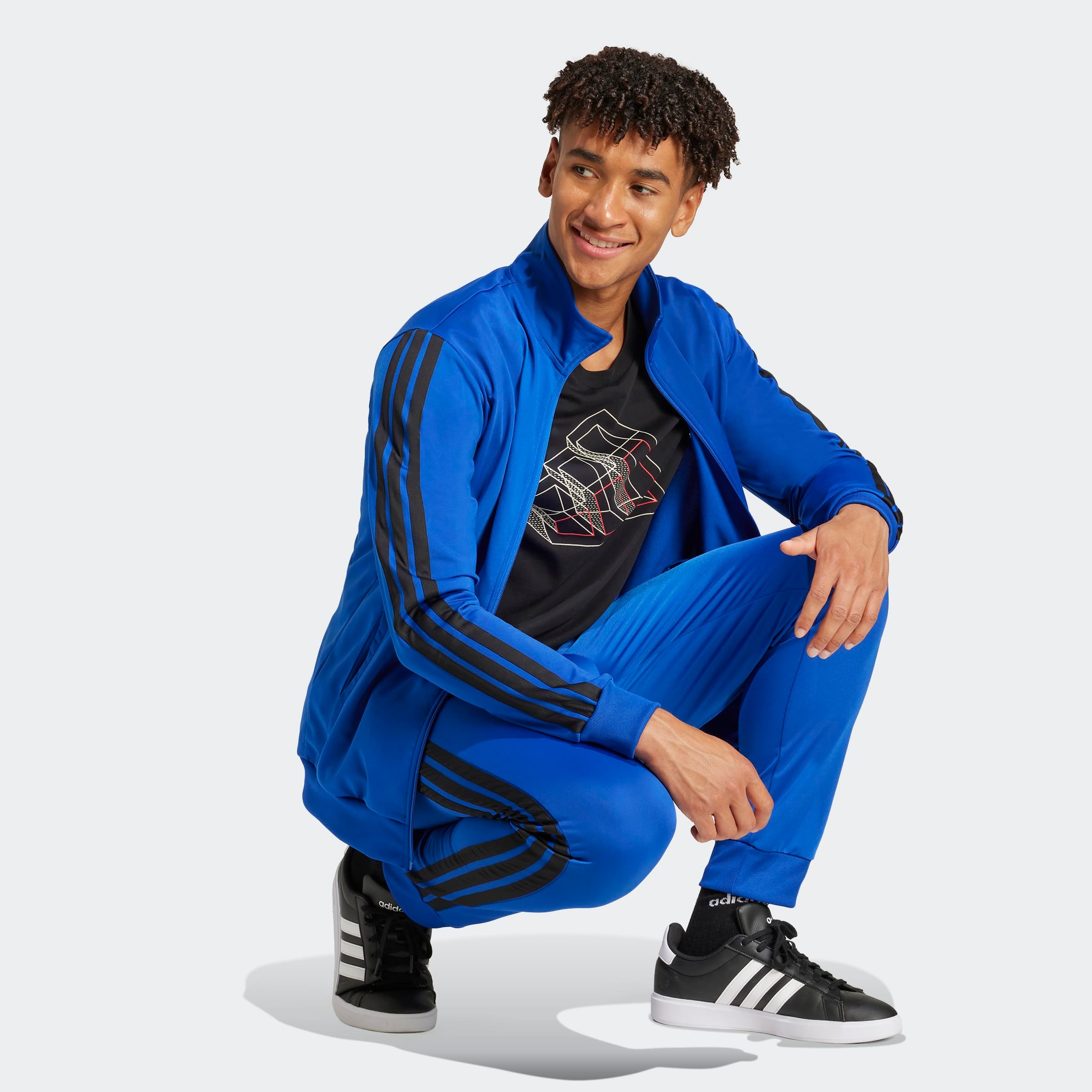 adidas Sportswear Trainingsanzug »M 3S TR TT TS«, (2 tlg.), Basic 3-Streifen Trikot