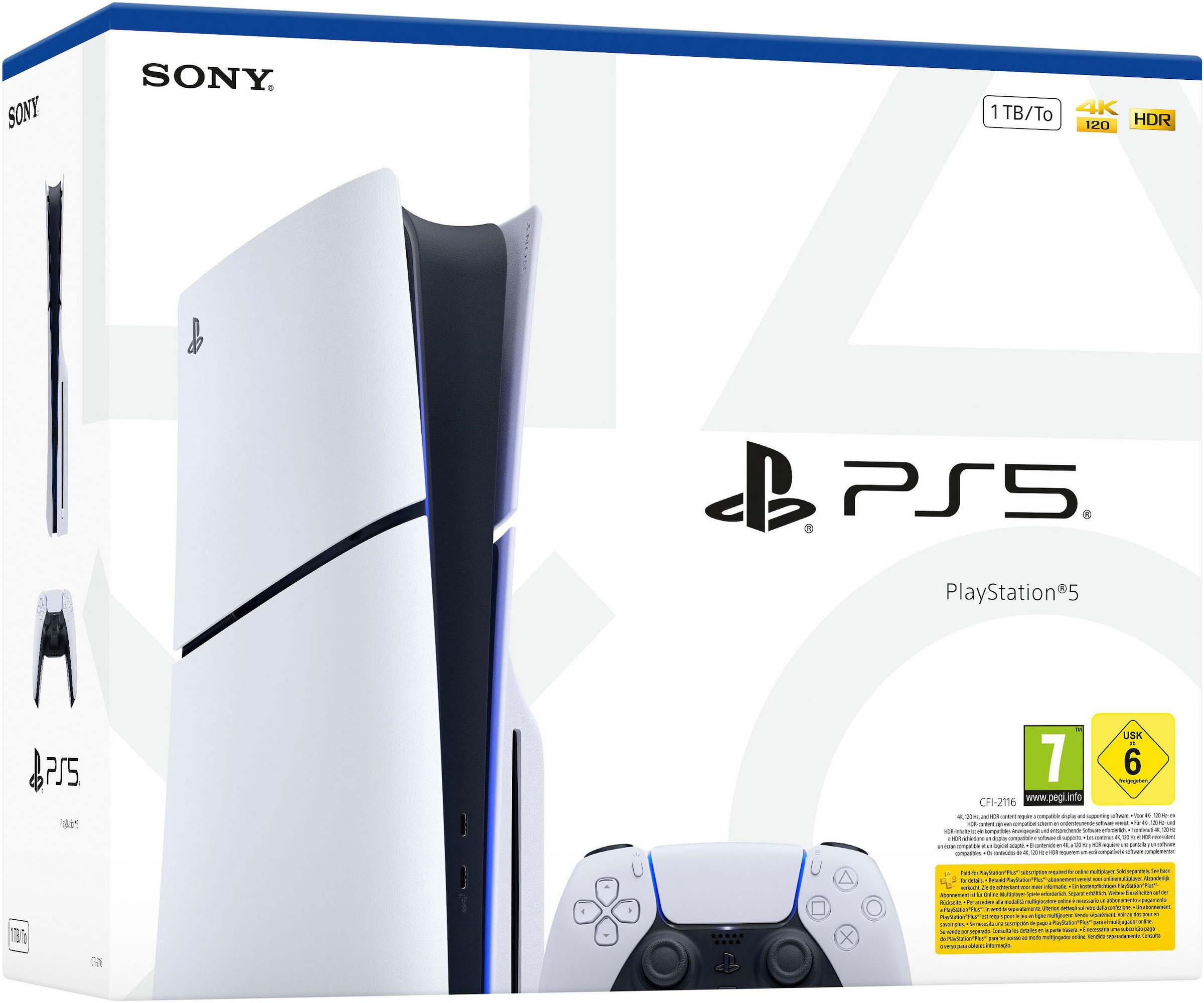PlayStation 5 Konsolen-Set »PS5 Disk Slim Edition 1TB + Resident Evil Requiem« 1.000 GB 1 TB