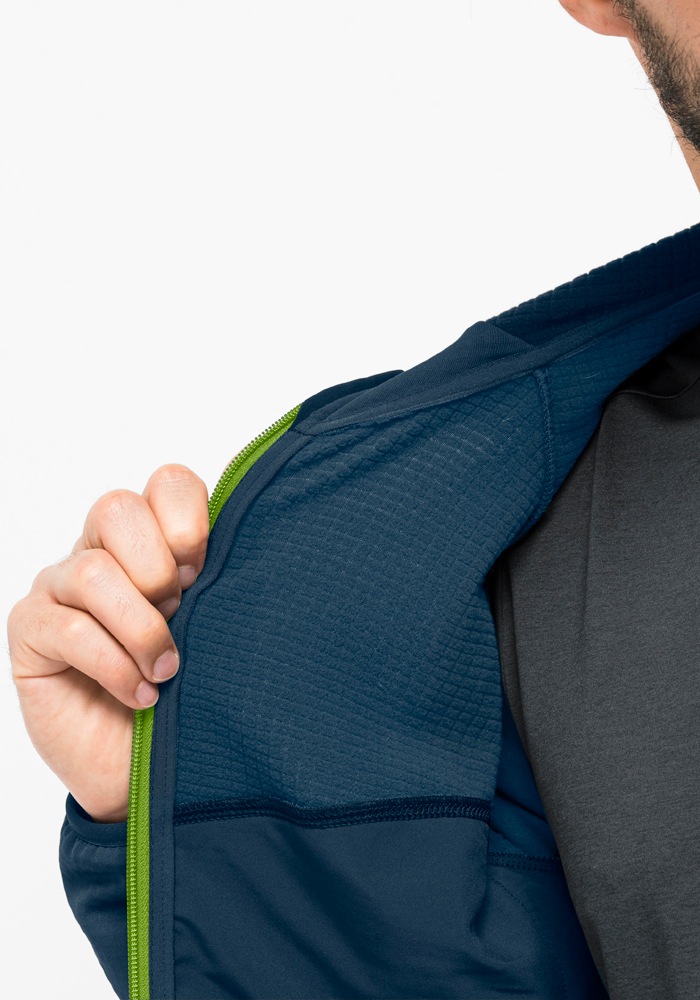 Jack Wolfskin Fleecejacke »KOLBENBERG HOODED FZ M«, mit Kapuze