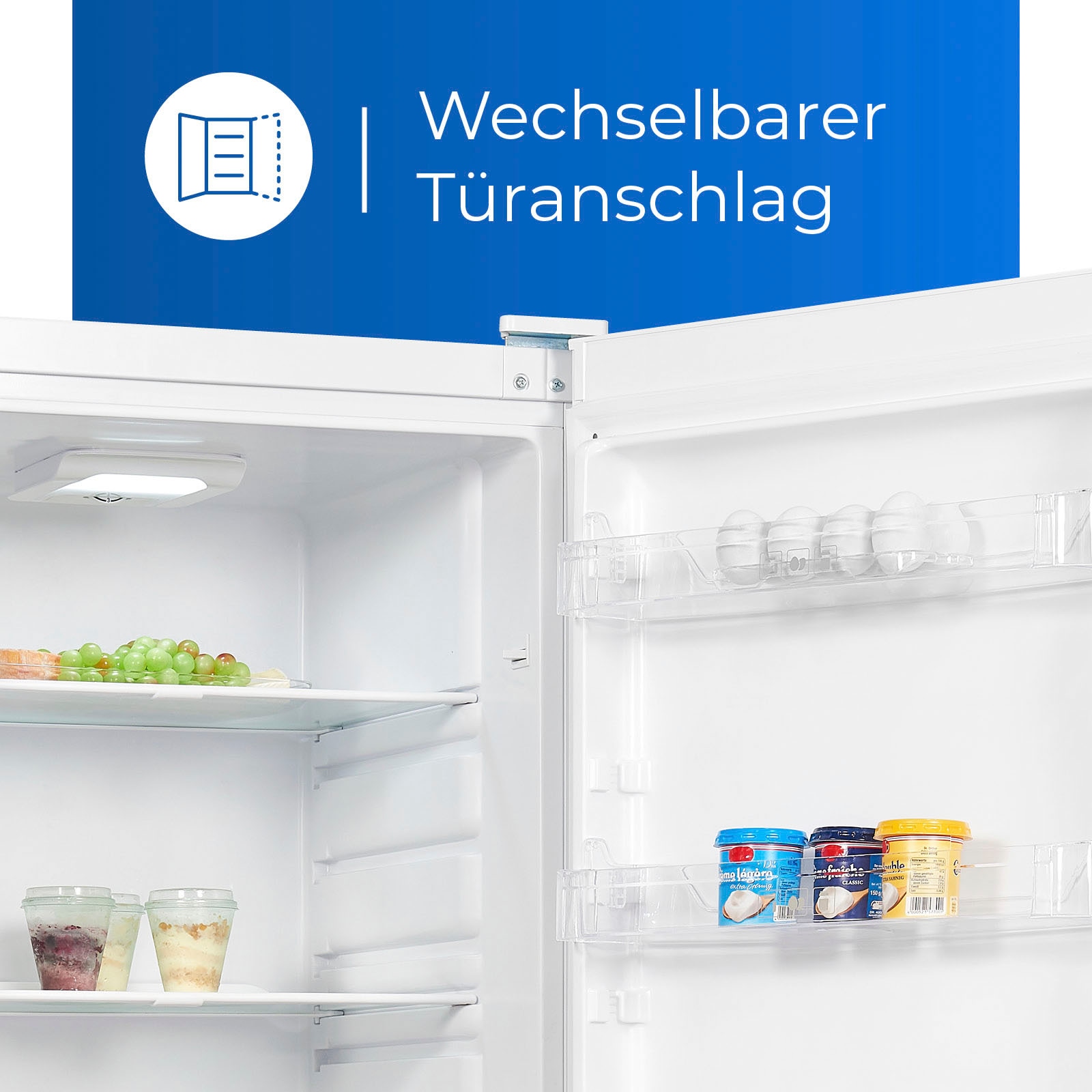 exquisit Kühlschrank »KS350-V-H-040E«, KS350-V-H-040E weiss, 173 cm hoch, 60 cm breit