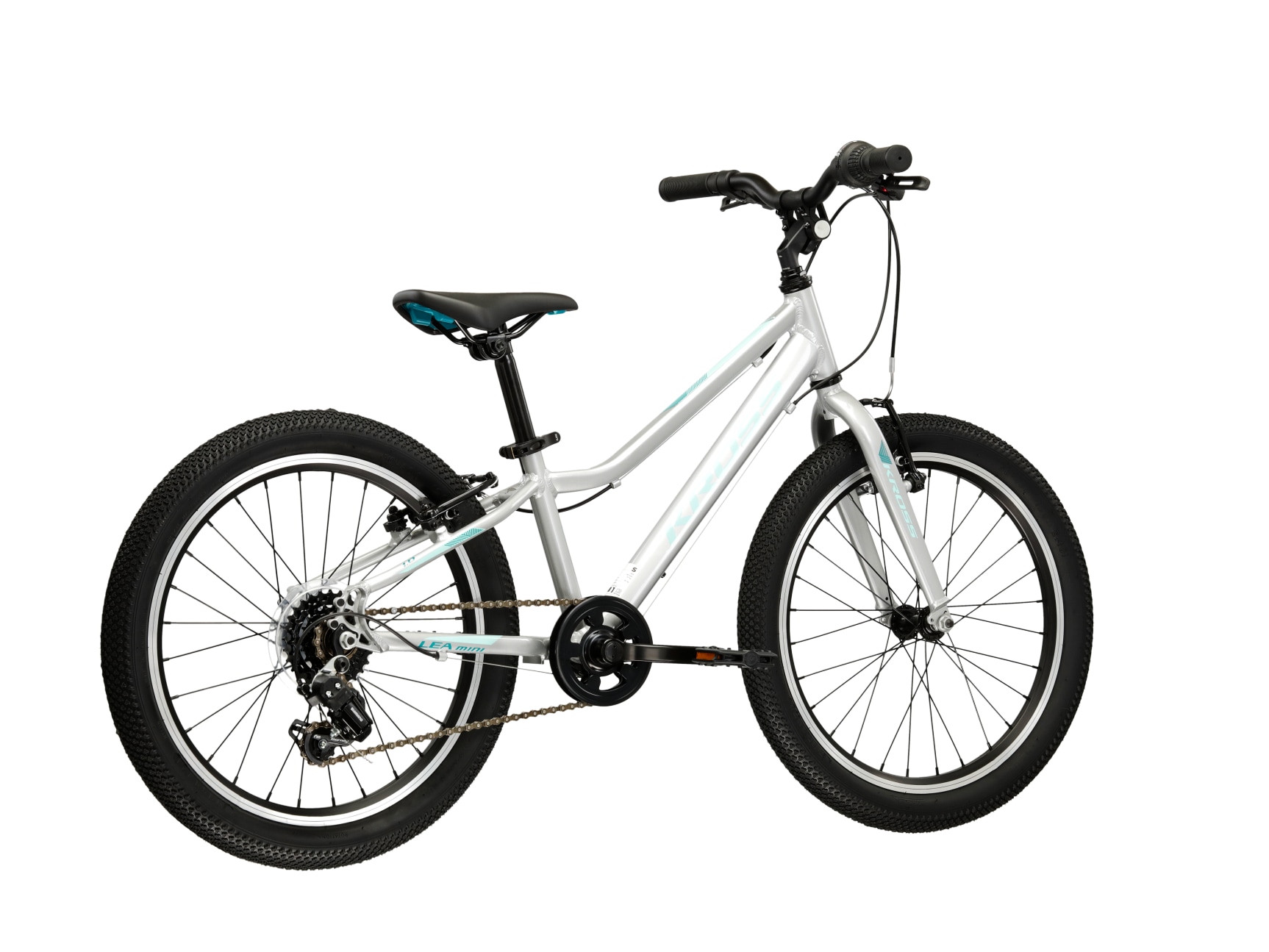 Kross Kinderfahrrad »KROSS Kinderrad 20" Lea Mini 1.0 Silber 6 Gänge« 6 Gang Shimano RV200 Schaltwerk Kettenschaltung Rahmen aus Aluminium Performance