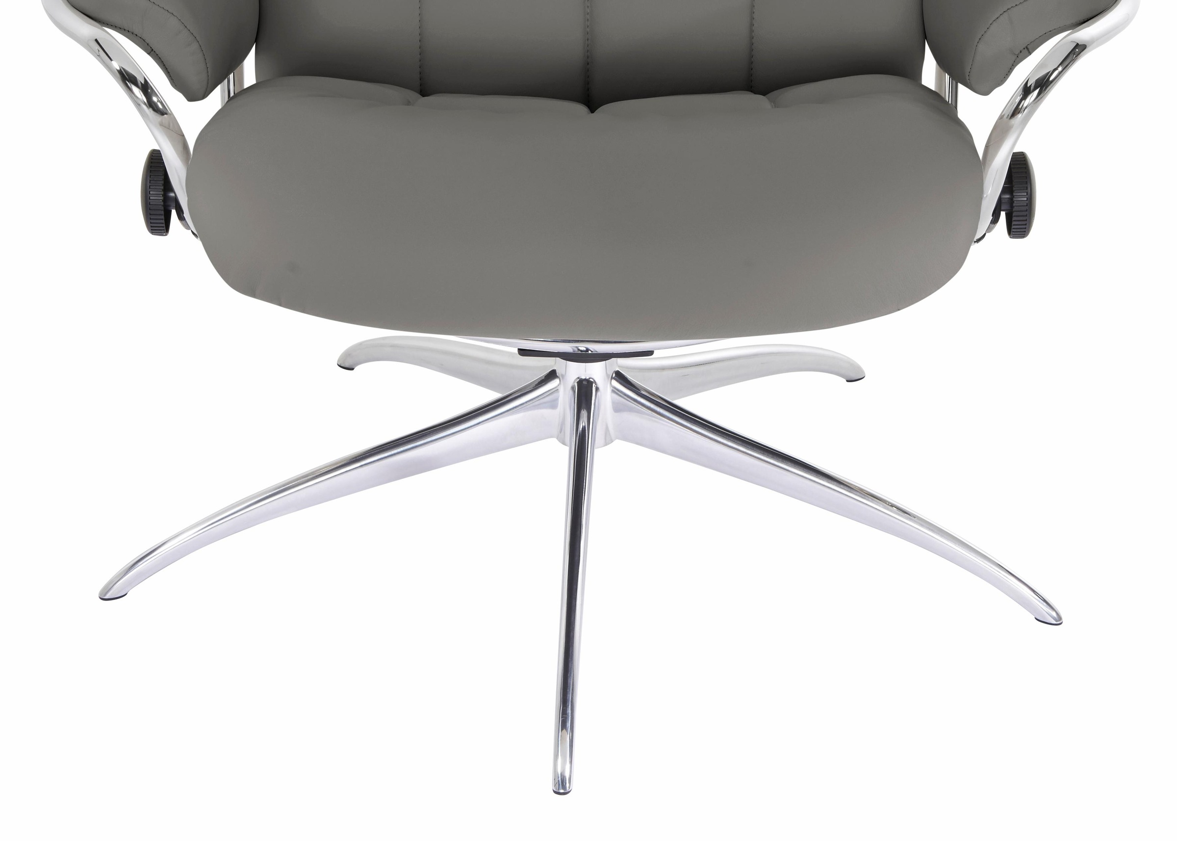 Stressless® Relaxsessel »London«, (Set, Relaxsessel mit Hocker), mit Hocker, High Back, mit Star Base, Gestell Chrom
