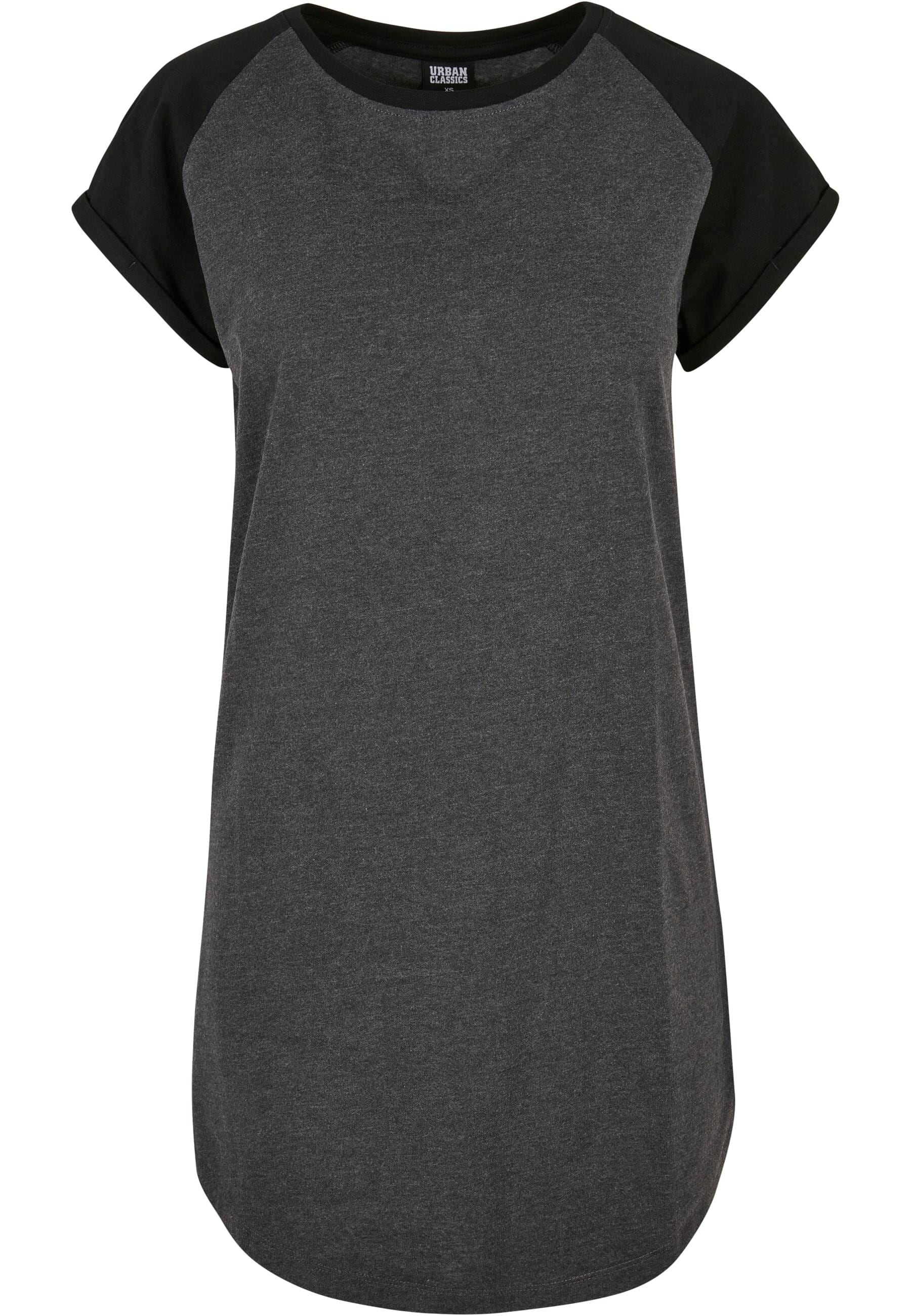 URBAN CLASSICS Shirtkleid "Urban Classics Damen Ladies Contrast Raglan Tee Dress", (1 tlg.)