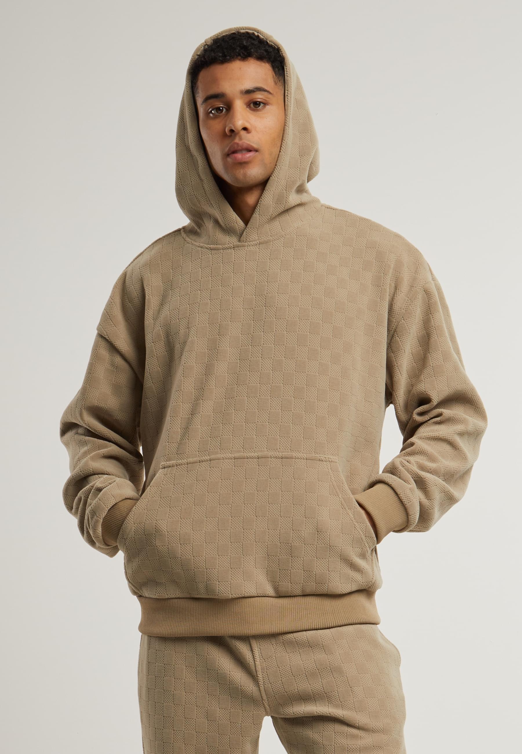 URBAN CLASSICS Kapuzensweatshirt »Urban Classics Jacquard Velvet Oversized Hoody«, (1 tlg.)