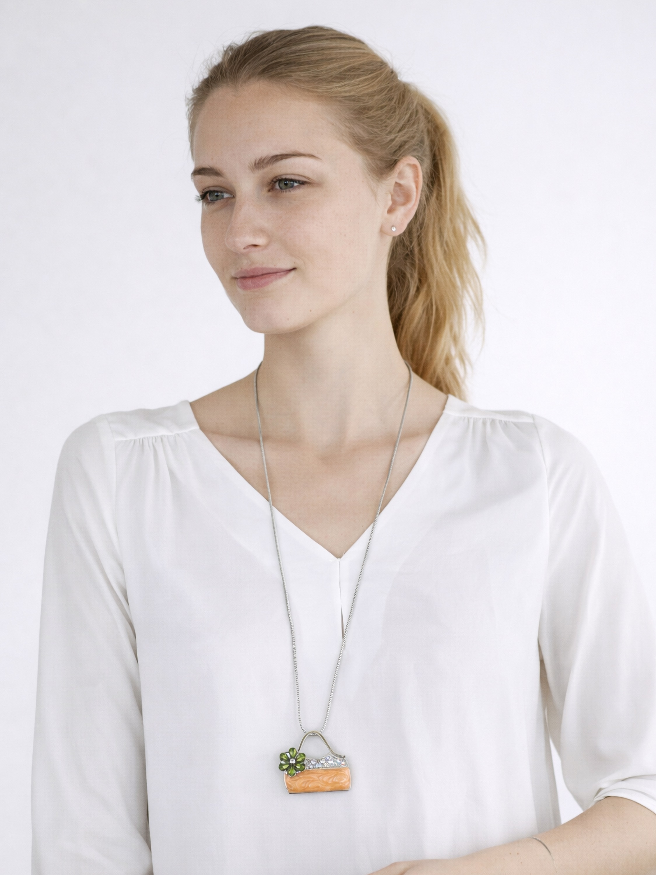 COLLEZIONE ALESSANDRO Lange Kette "Borsa" mit Anhänger in Handtaschenform günstig online kaufen