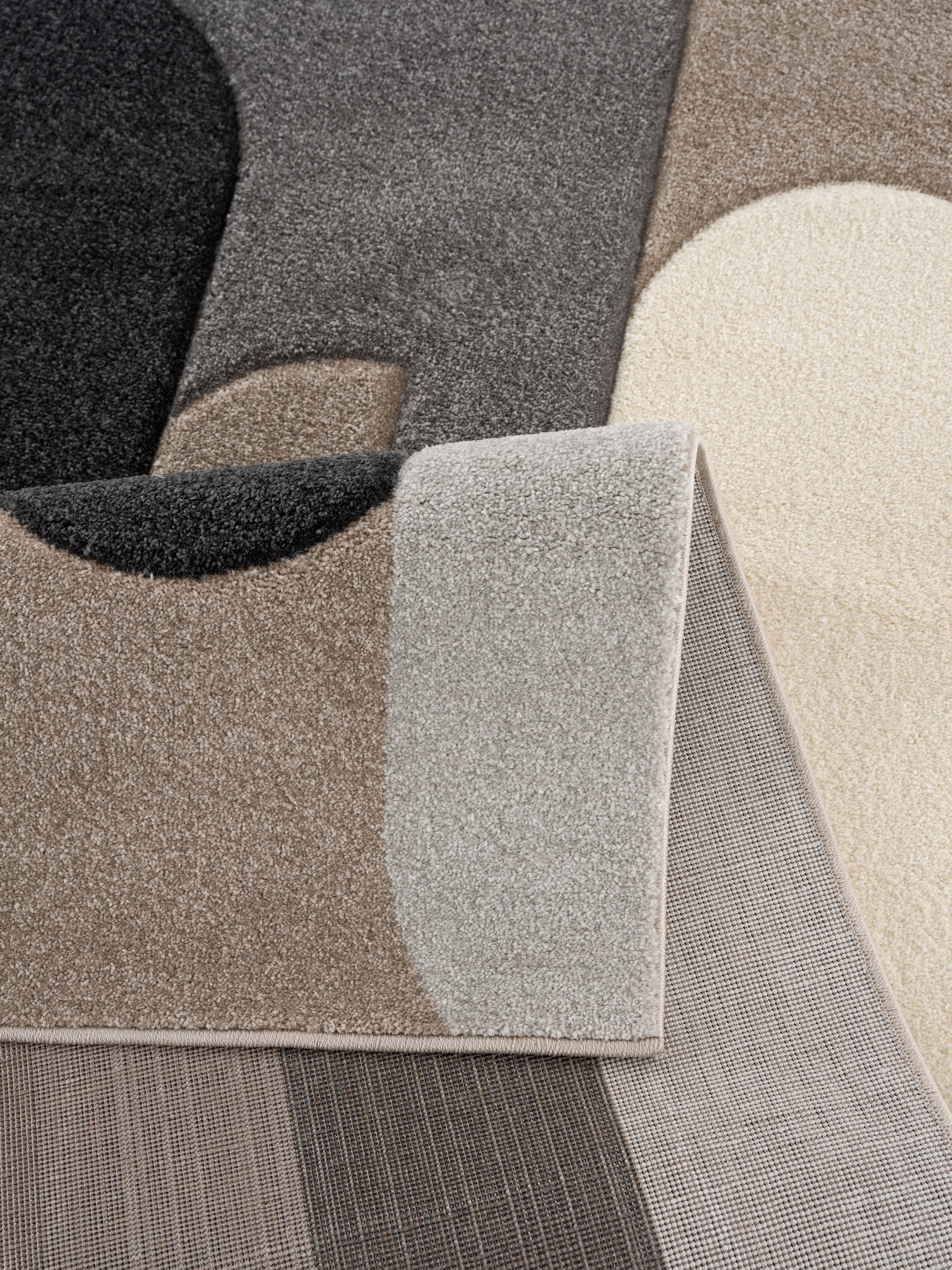 my home Teppich »Pautz«, rechteckig, wende-Teppich Tief-Effekt, | Konturenschnitt, Hoch- BAUR handgearbeiteter bestellen