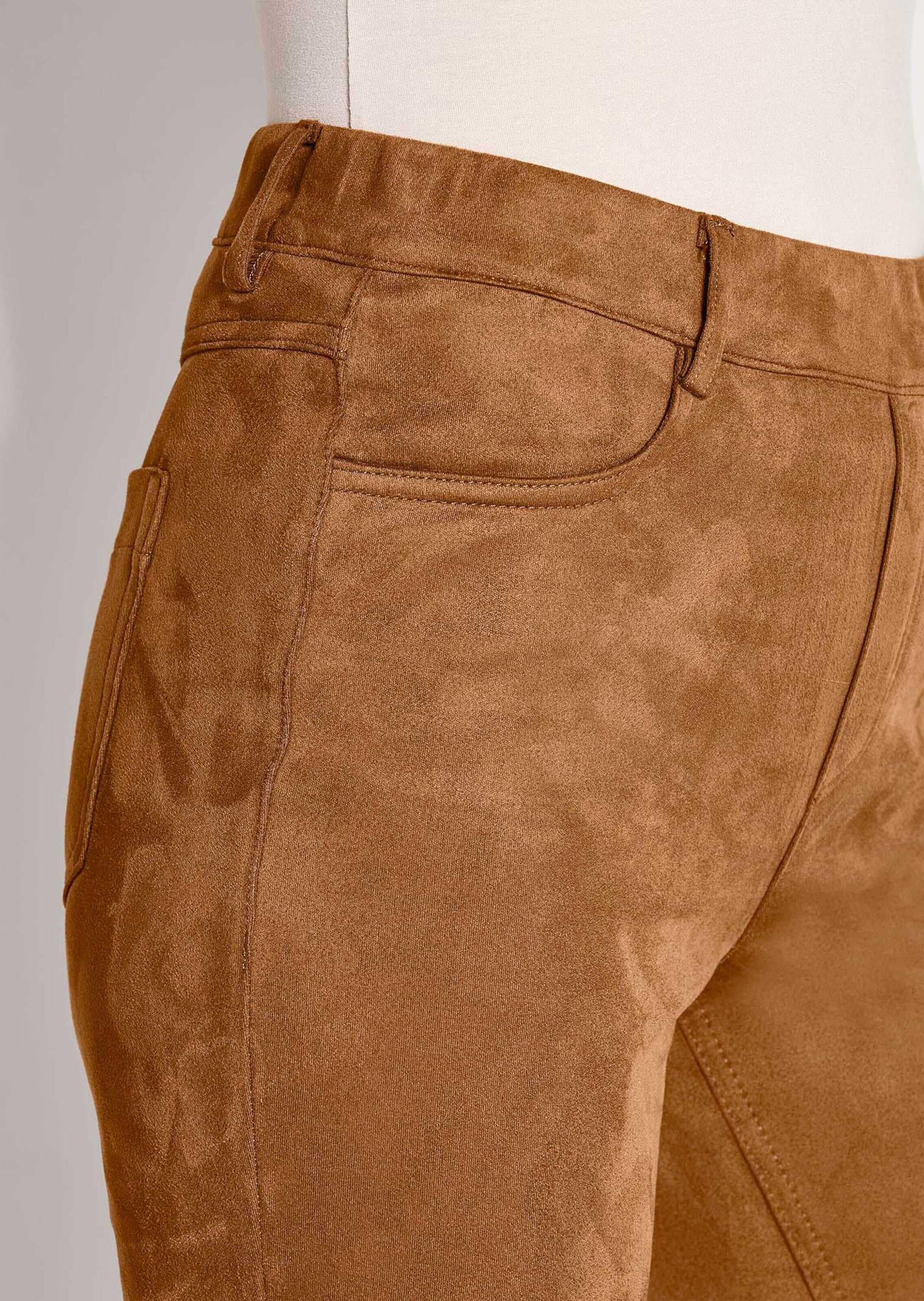 MADELEINE Stoffhose »Jeggings Slim Fit Hose in Veloursleder-Optik«