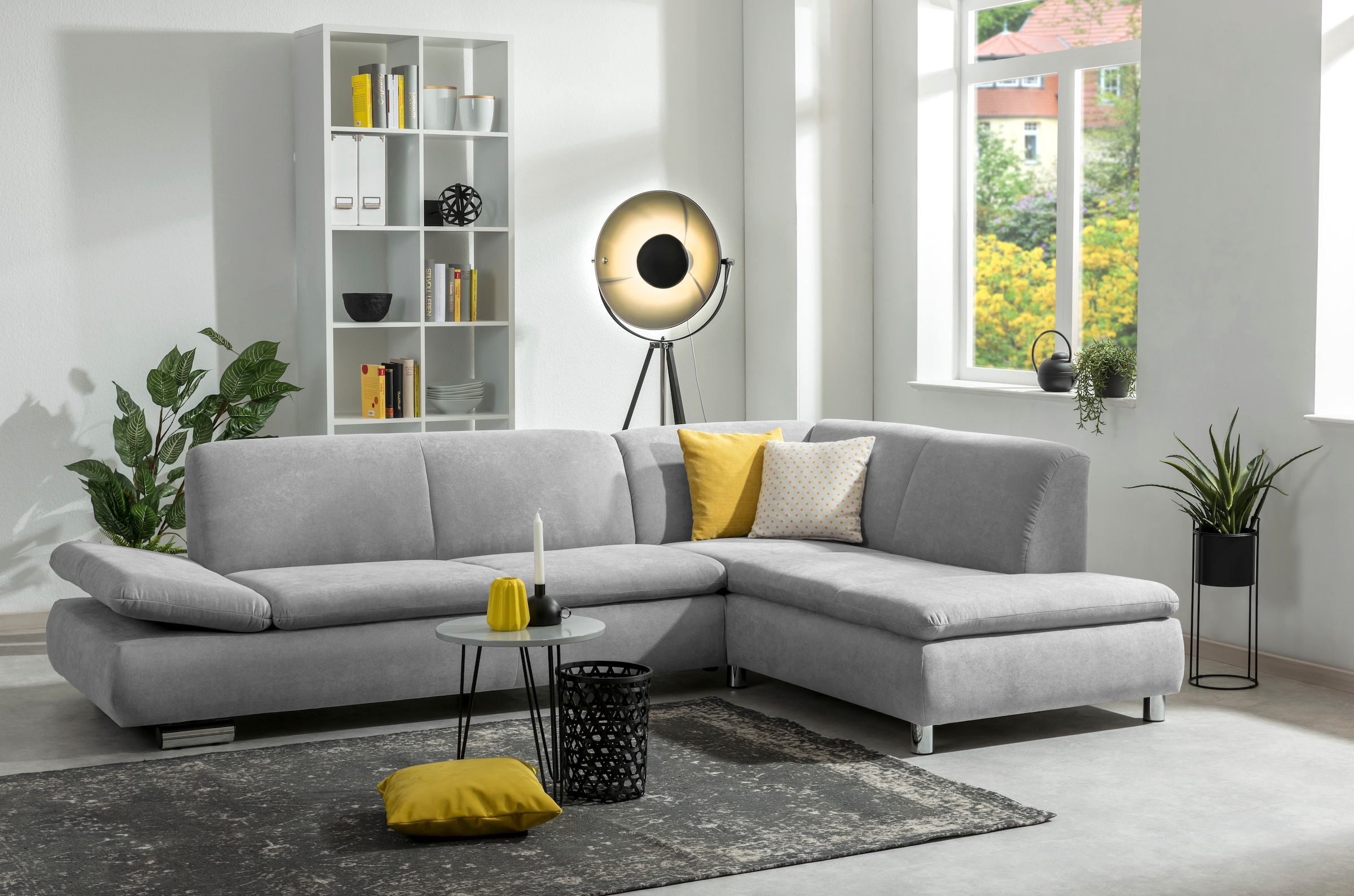 Max Winzer® Ecksofa »Toulouse modern und bequem, aktuelles Design, hoher Sitzkomfort«, mit klappbaren Armlehnen, Breite 271 cm