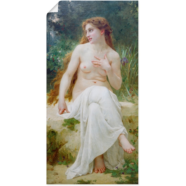 Artland Wandbild »Nymphe, um 1910.«, Erotische Bilder, (1 St.), als Alubild,  Leinwandbild, Wandaufkleber oder Poster in versch. Größen kaufen | BAUR