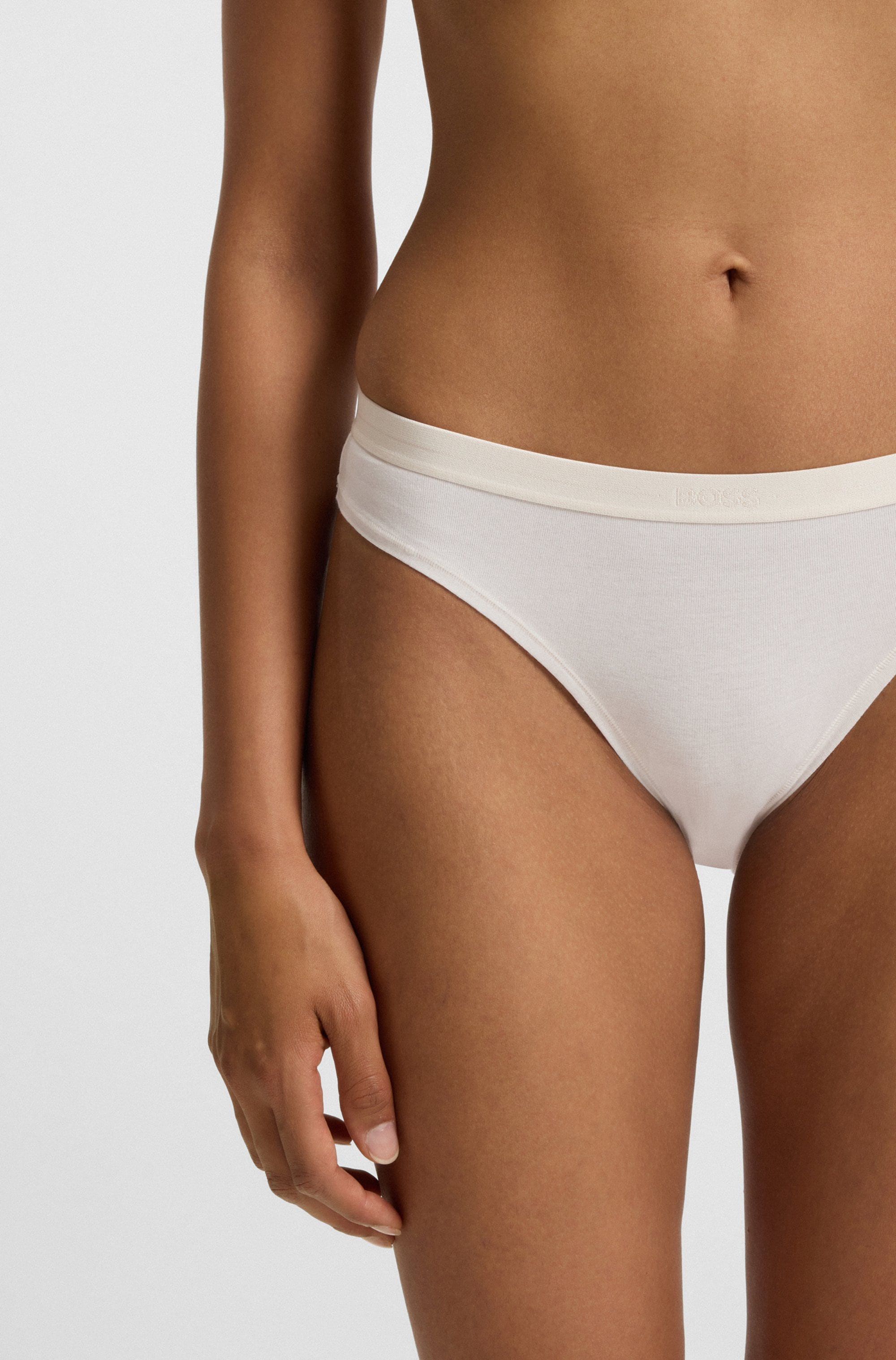 BOSS Slip »3P BRIEF«, (Packung, 3 St., 3er), mit elastischen Logobund