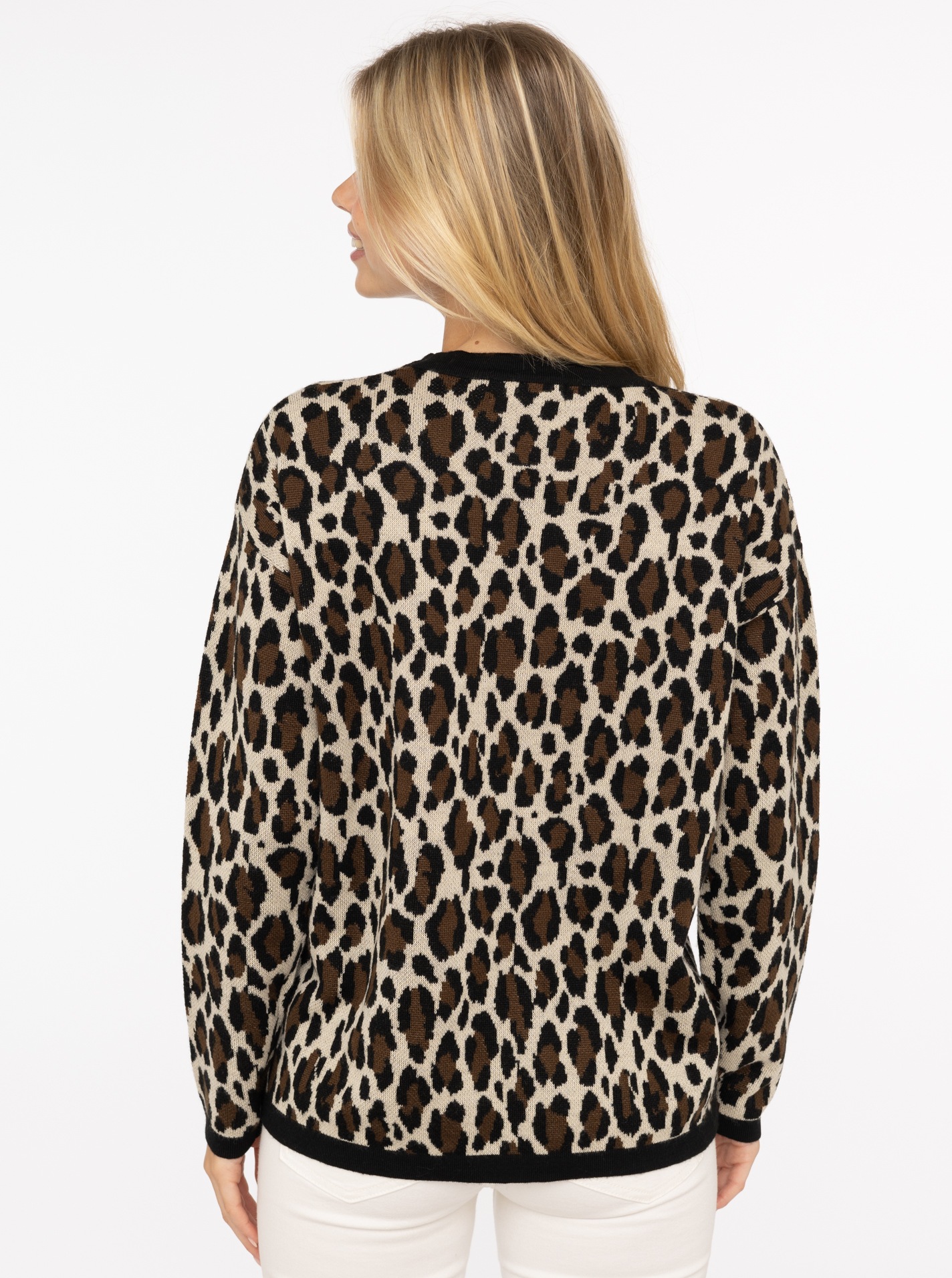 Zwillingsherz Strickjacke ""Wild"", mit Pailletten Motiv "WILD", abgesetzte günstig online kaufen