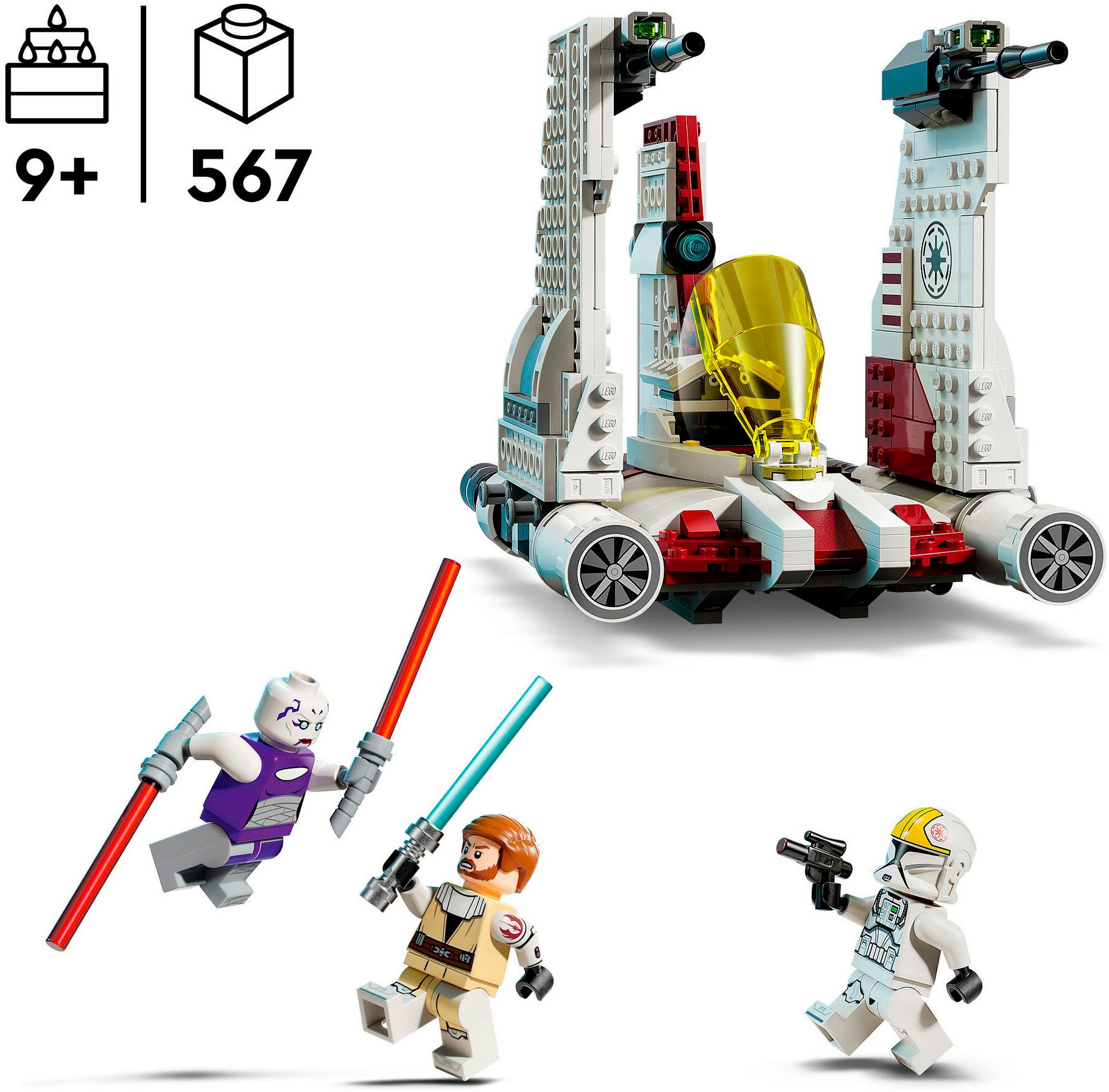 LEGO® Konstruktionsspielsteine »V-19 Torrent-Sternjäger (75432), LEGO Star Wars™«, (567 St.), Made in Europe