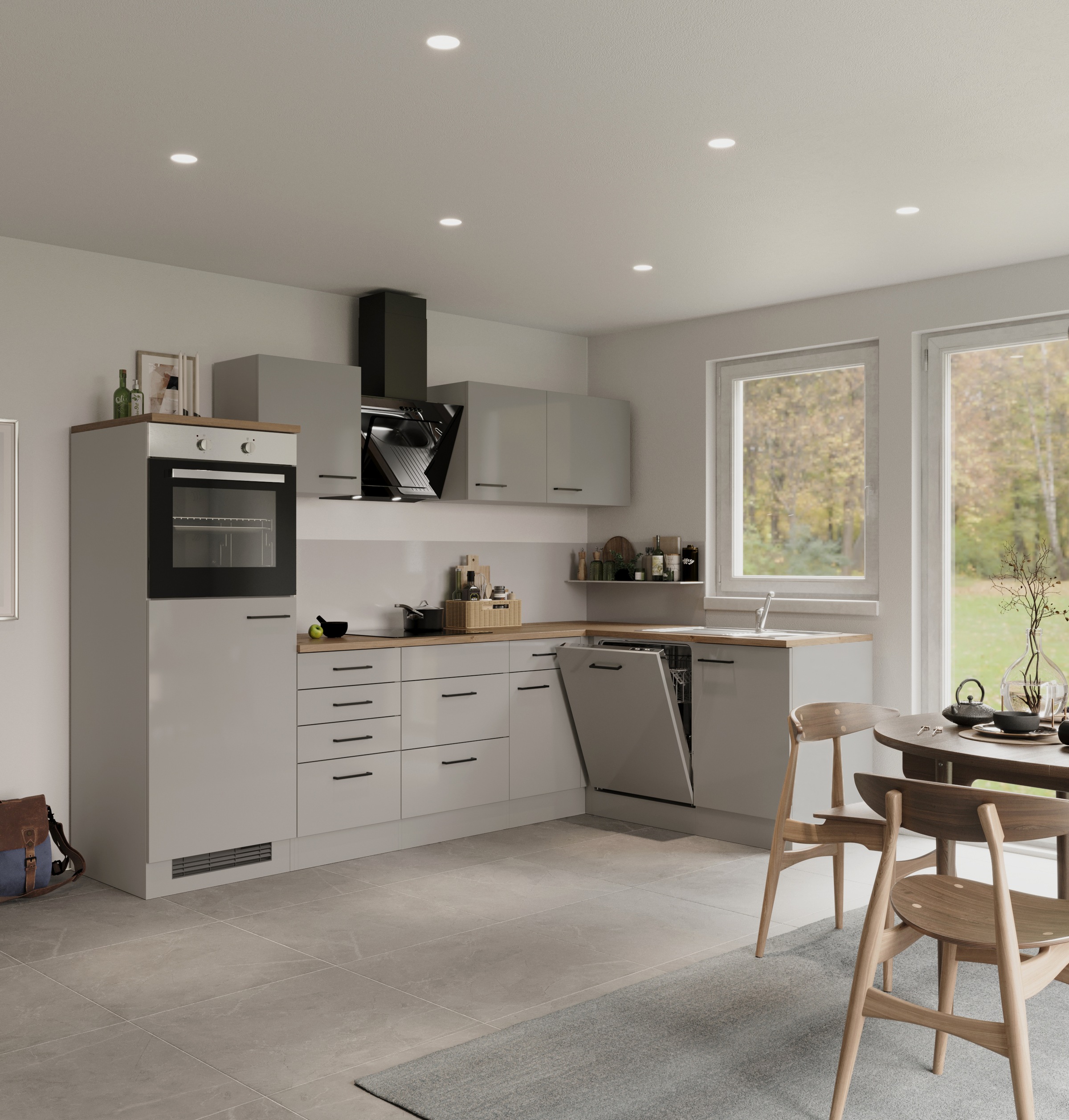 Flex-Well Küchenzeile "Lund" wahlw. mit E-Geräten, in weiten Farben erhältl günstig online kaufen