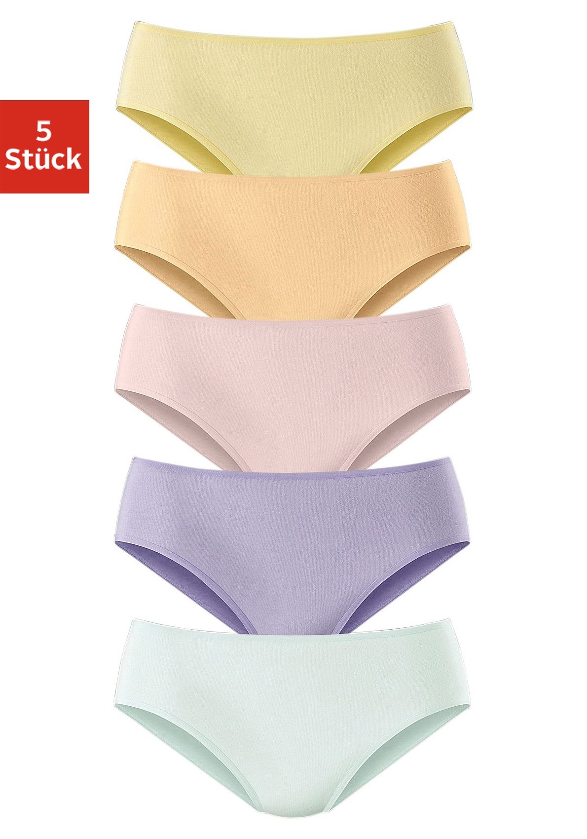 petite fleur by Lascana Jazz-Pants Slips 5er-Pack, aus elastischer Baumwoll-Qualität