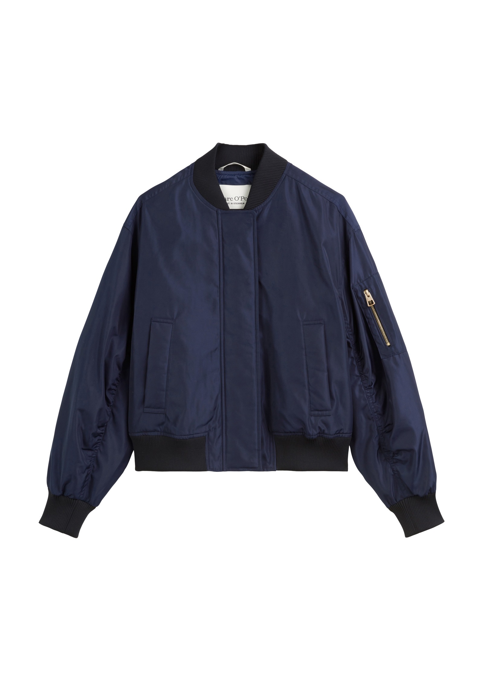 Marc O'Polo Outdoorjacke »aus recyceltem Mini-Canvas«, ohne Kapuze