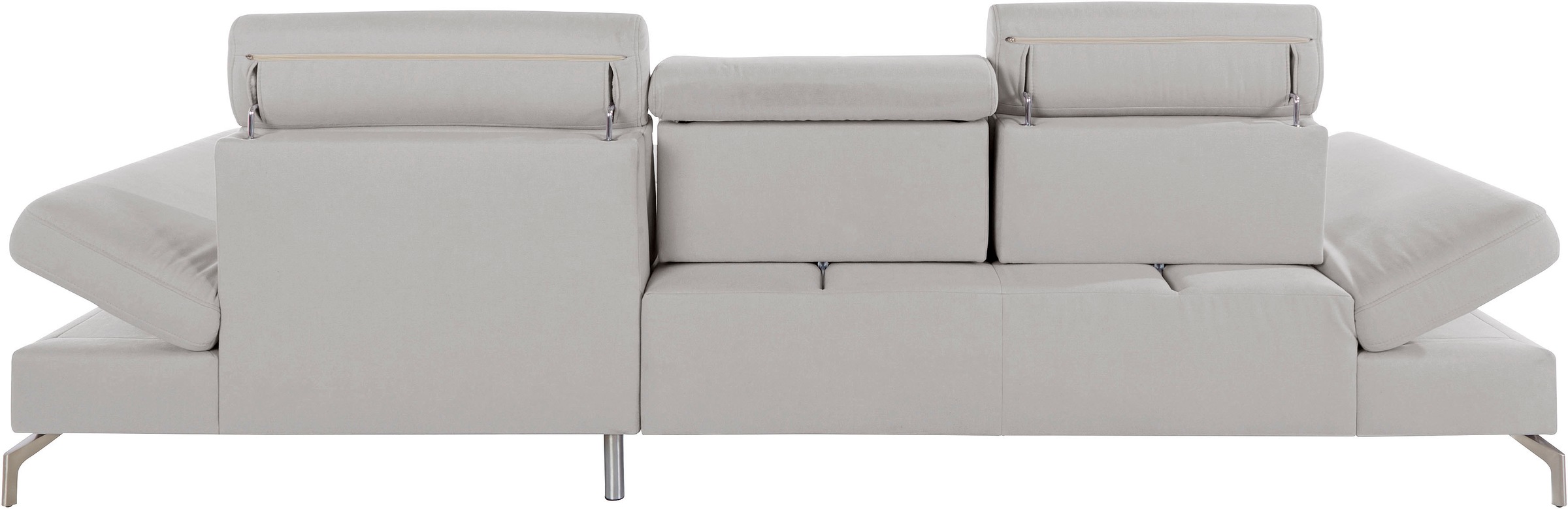 sit&more Ecksofa »Brisbane L-Form«, Fußhöhe 15 cm, inklusive Sitztiefen-, Armteil- und Kopfteilverstellung