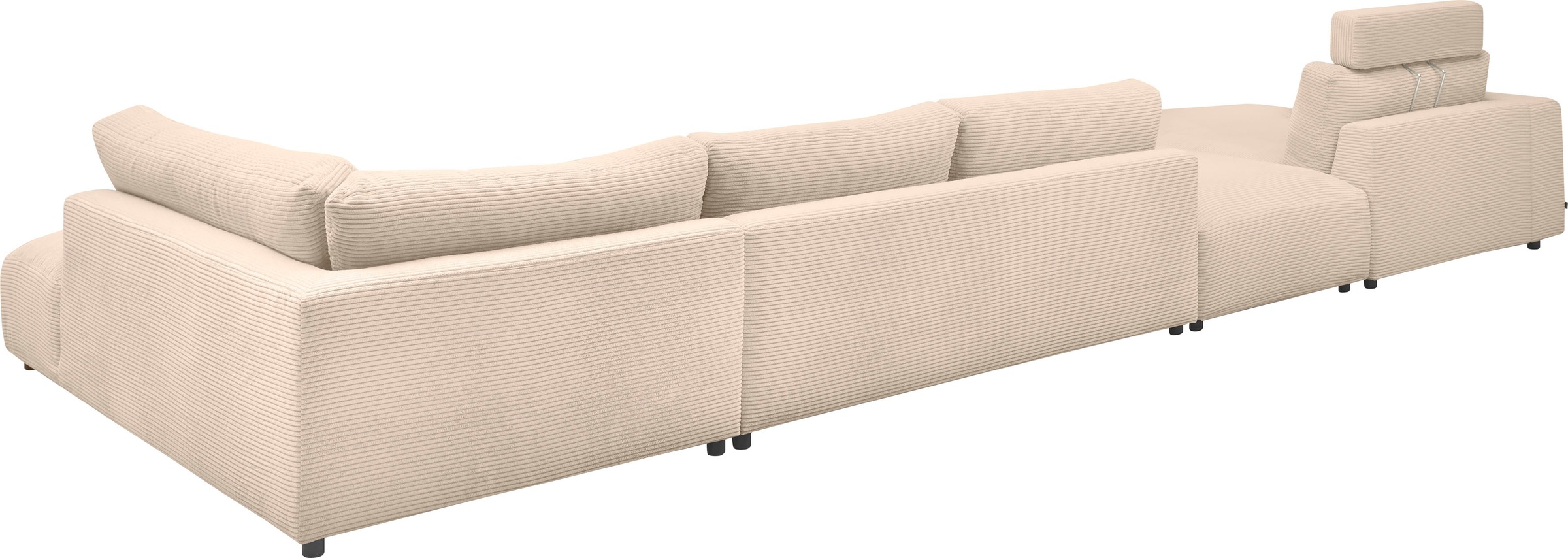 Musterring Wohnlandschaft »Lucia U-Form«, Cord-Bezug, inklusive Kopfstütze, Gesamtbreite 524 cm