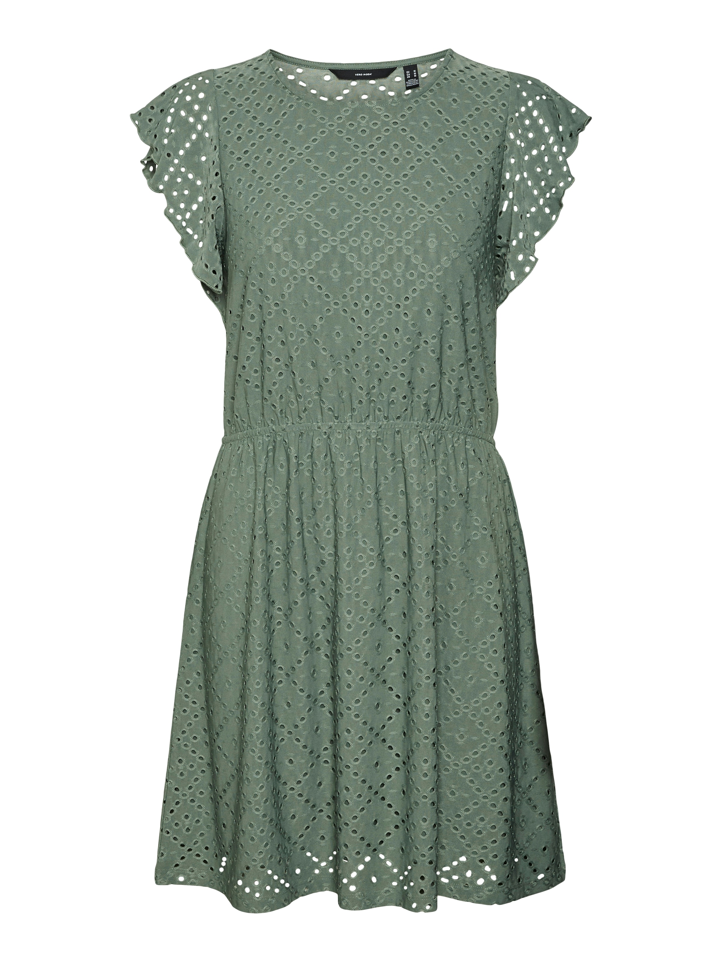 Vero Moda Minikleid »VMTASSA SL FRILL  SHORT DRESS JRS NOOS« Materialmix, regular fit