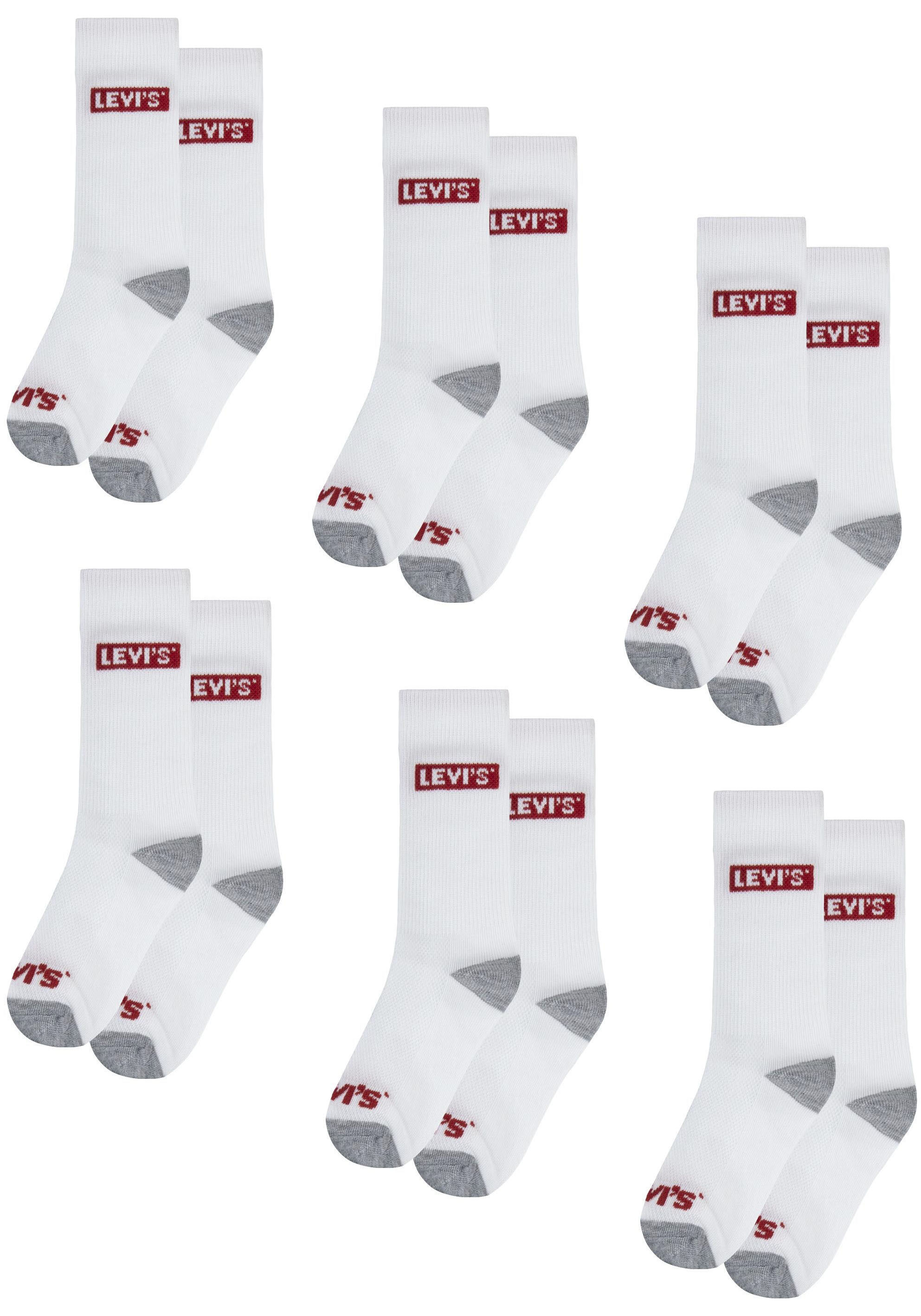 Levis Kids 1100000002199 "LHN BOX TAB HIGH CUT 6PK" Packung, 6 Stk. tlg. UNISEX