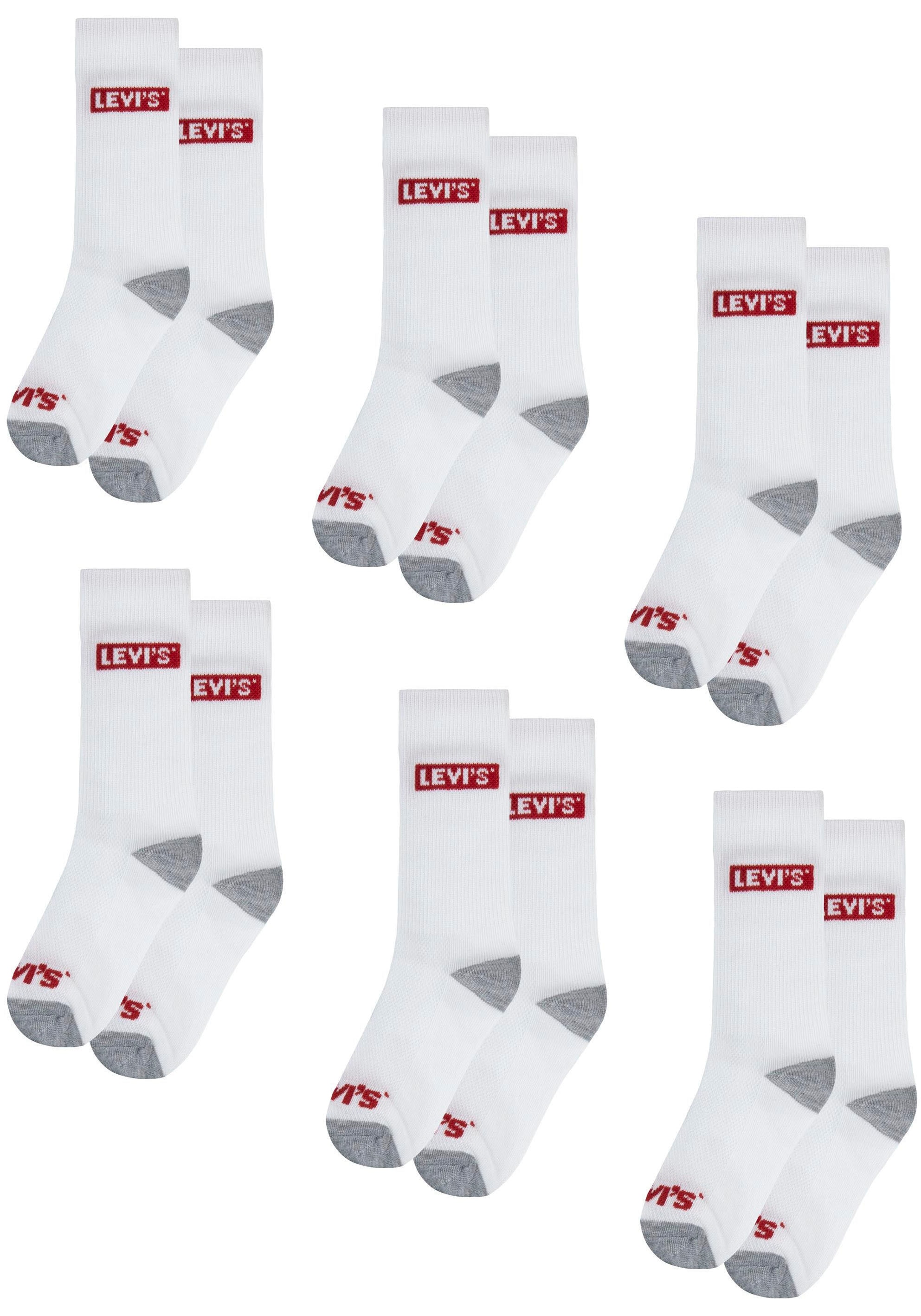 Levis Kids Socken "LHN BOX TAB HIGH CUT 6PK" Packung, 6 Stk. tlg. UNISEX günstig online kaufen