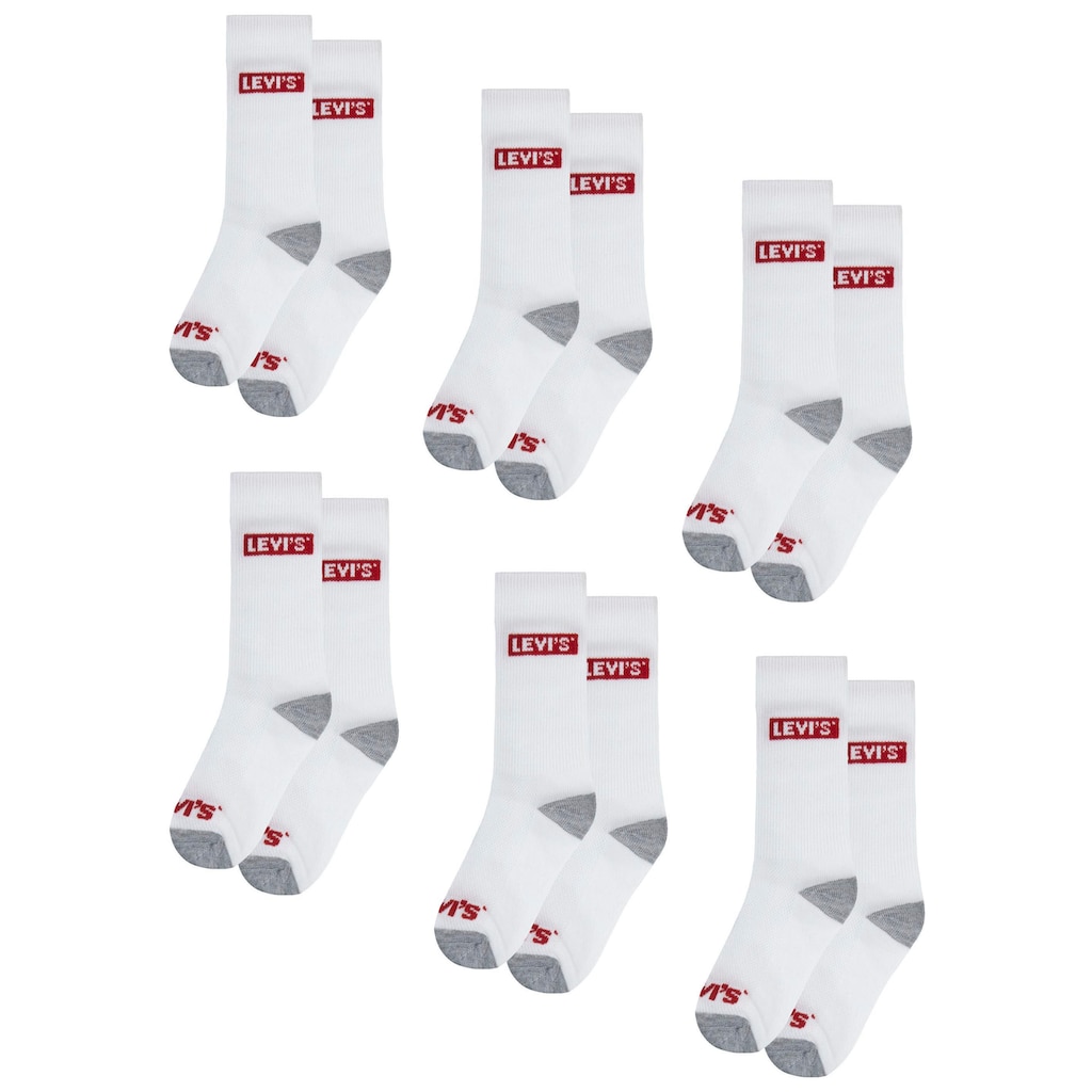 Levi's® Kids Socken »LHN BOX TAB HIGH CUT 6PK«, (6 Paar)