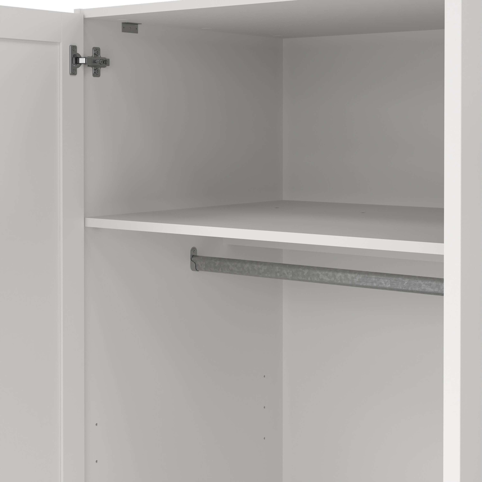 Home affaire Kleiderschrank »Billund Aufbewahrung Kasten Schrank Stauraum«, mit Rahmentüren, Einlegeböden, 1 Kleiderstange, B: 147 oder 195 cm