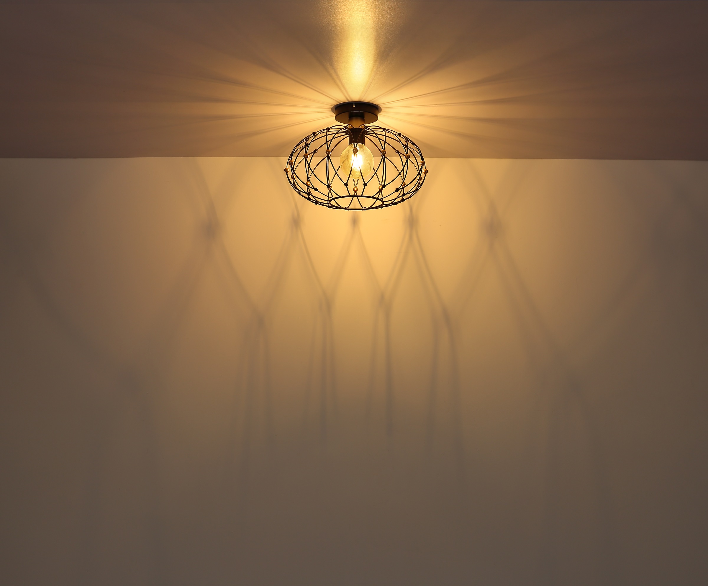 GLOBO LIGHTING Deckenleuchte »GREYS« E27 1 Stk. Deckenlampe Wohnzimmer-Leuchte Schlafzimmer-Leuchte Flur Küche