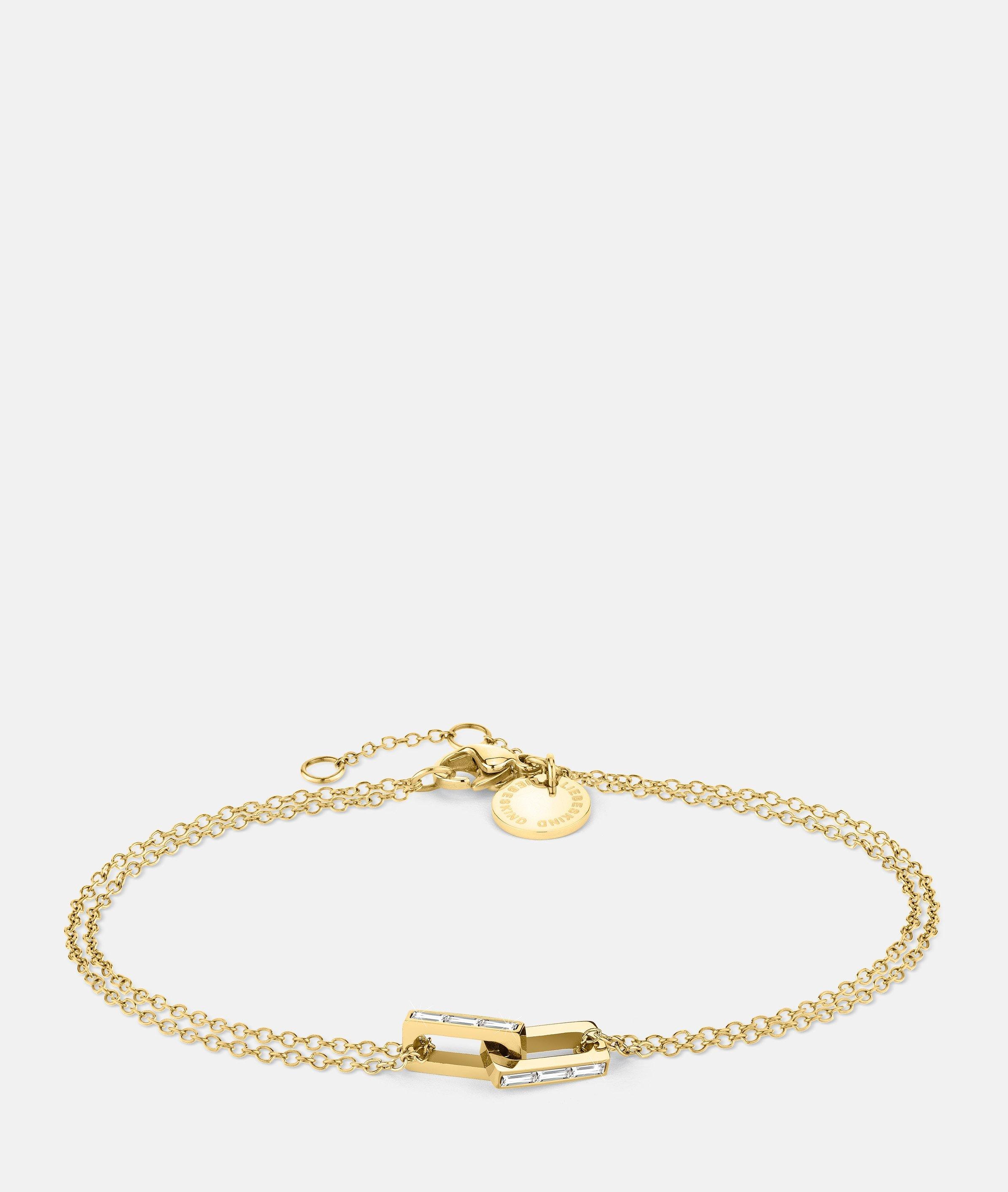 Liebeskind Berlin The Festive Mini Link Sparkle LJ-1369-B-20 Bracelet Yellow Gold 20cm