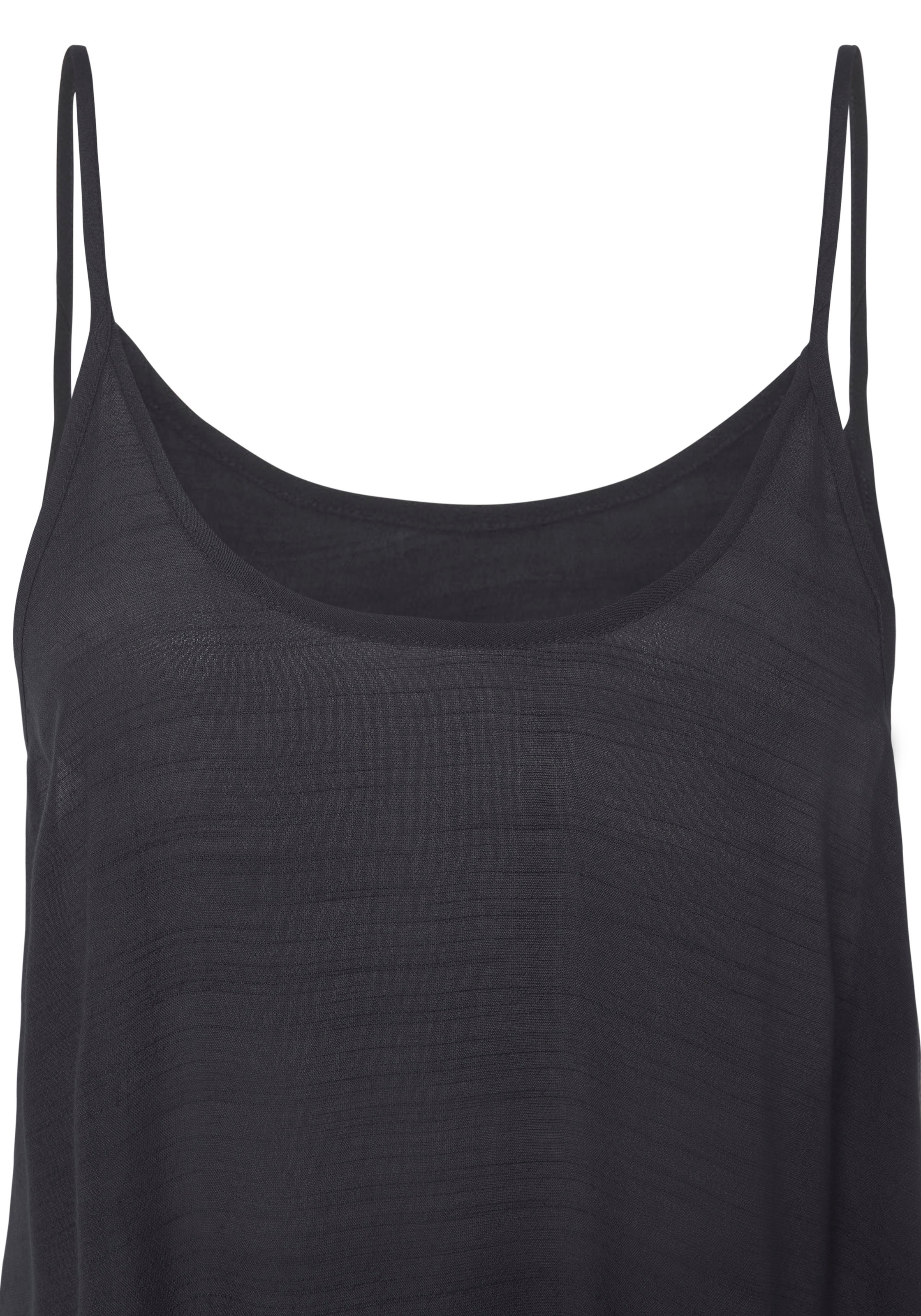 LASCANA Maxikleid, mit rundem Ausschnitt, luftiges Sommerkleid, Strandkleid