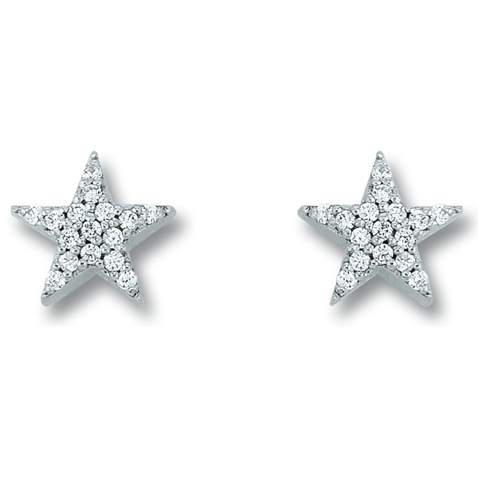 Paar Ohrhänger ONE ELEMENT "Zirkonia Stern Ohrringe Ohrstecker aus 925 Silber", silber, Ohrringe, Mädchen, Kinder, Silber 925 (Sterlingsilber), Bedeutungsvoll & zeitlos – ein Begleiter mit Persönlichkeit