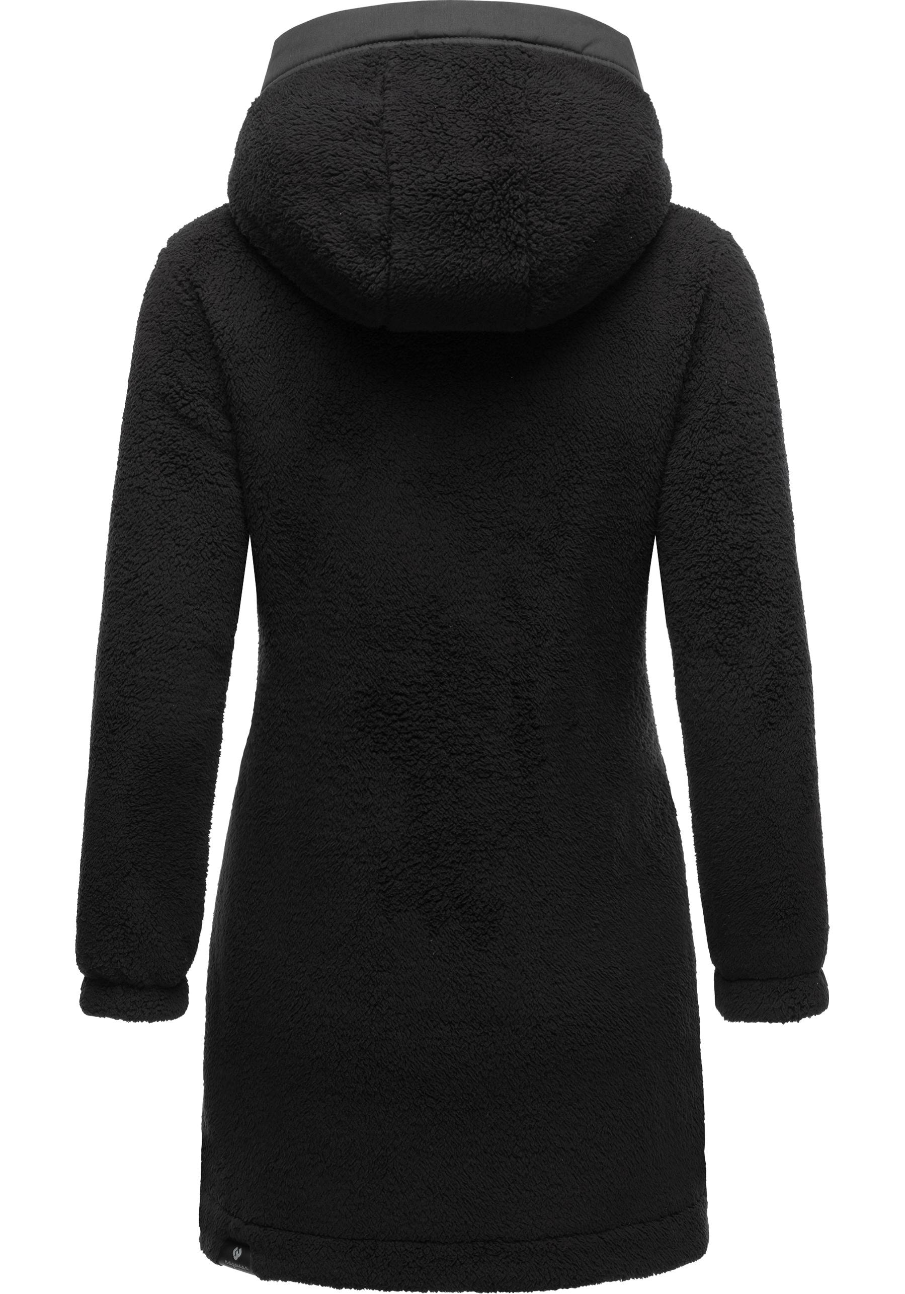 Ragwear Outdoorjacke »Cousy«, mit Kapuze, flauschige Übergangsjacke mit Teddyfell und Kapuze