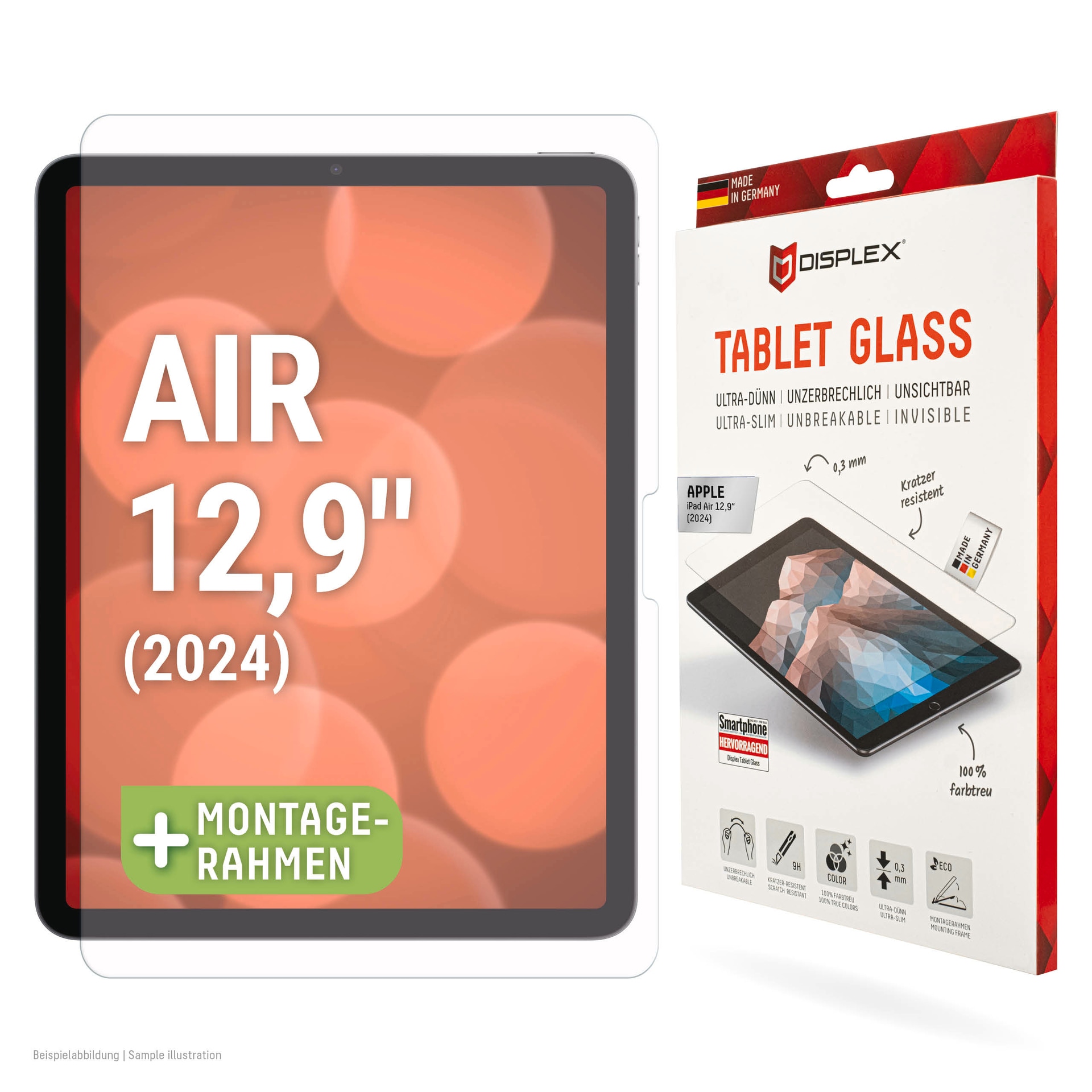 Displayschutzfolie »Tablet Glass«, für Apple iPad 12,9 (2024), Displayschutz,...