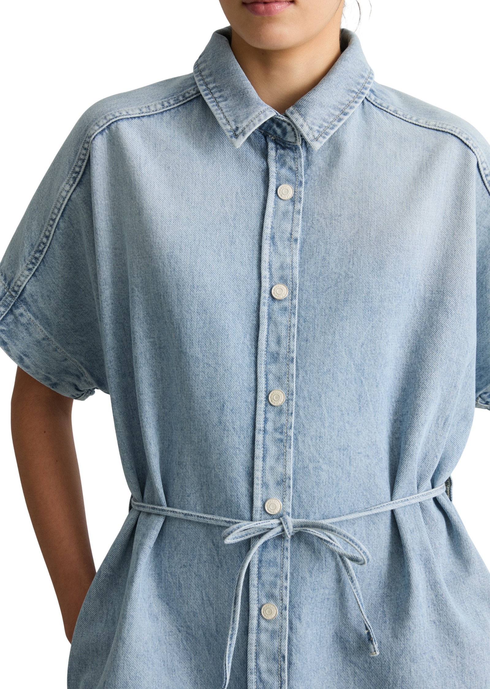 Marc O'Polo DENIM Hemdblusenkleid »aus reiner Baumwolle«