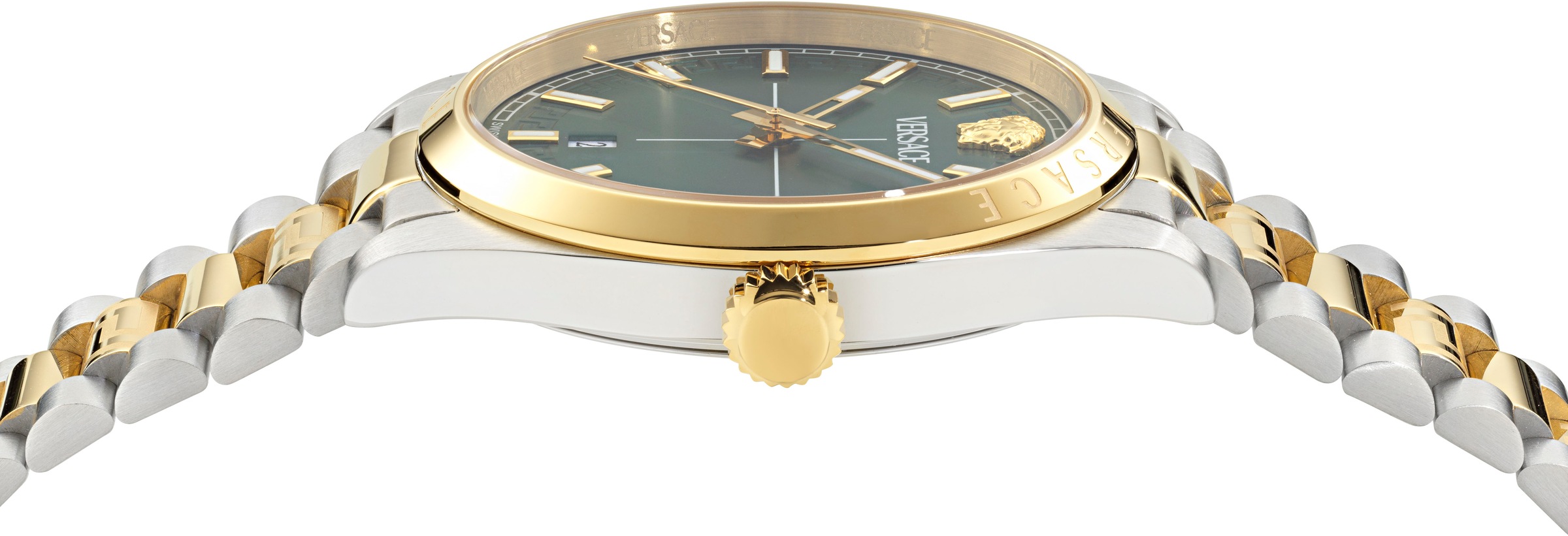 Versace Quarzuhr »MILLENYIUM GENT«, Armbanduhr, Herrenuhr, Swiss Made, Edelstahlarmband, analog, Datum