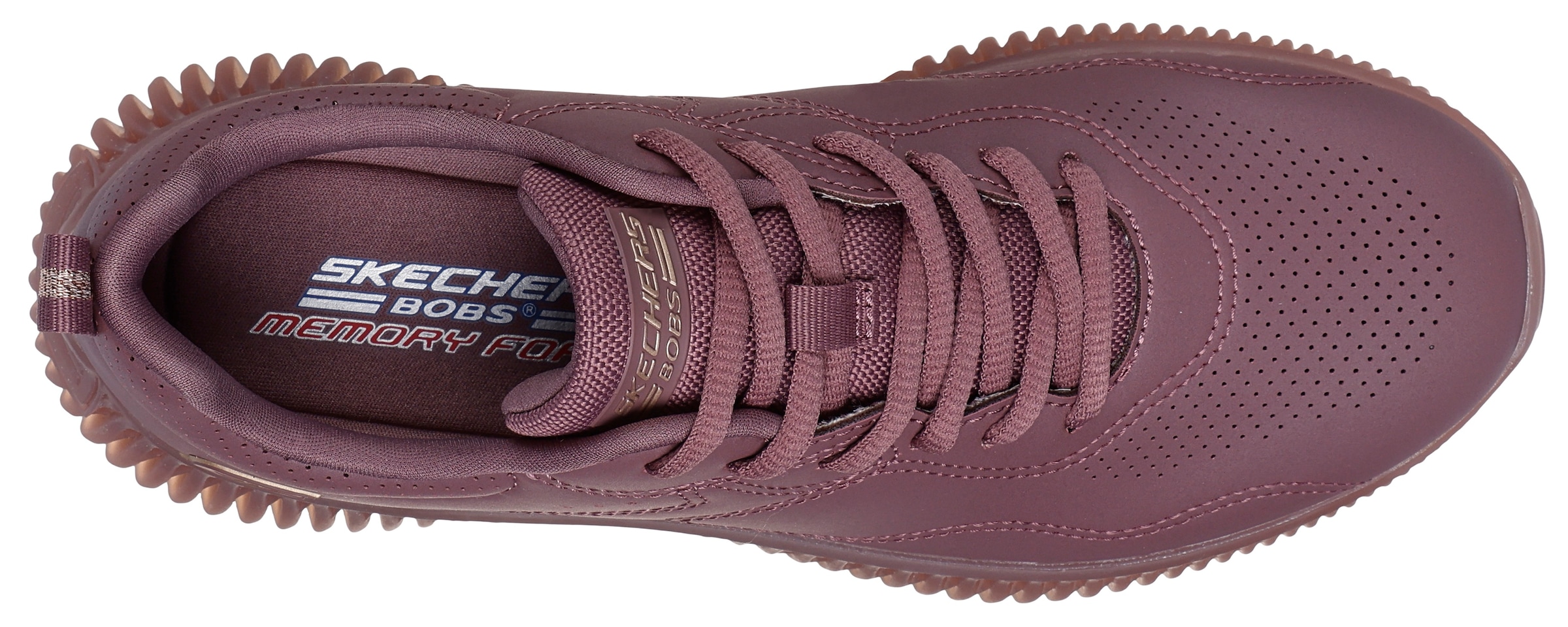 Skechers Sneaker »BOBS GEO-HOW MARVELOUS«, Freizeitschuh, Halbschuh, Schnürschuh mit Memory Foam Ausstattung