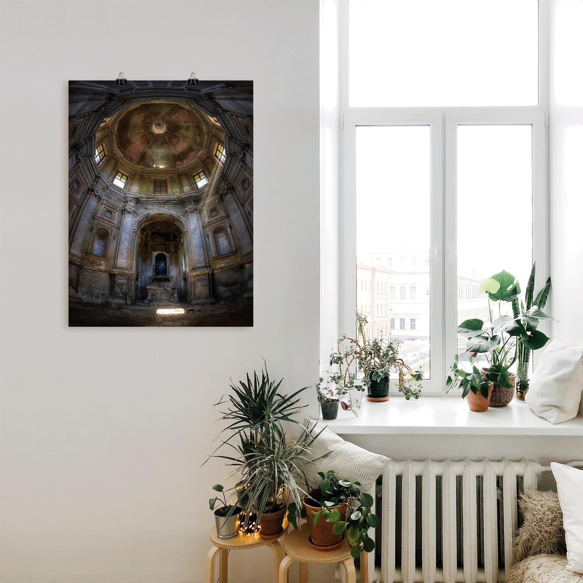 Artland Wandbild "Lost Place - marode Kirche - verlassen" Gebäude 1 Stk. tl günstig online kaufen
