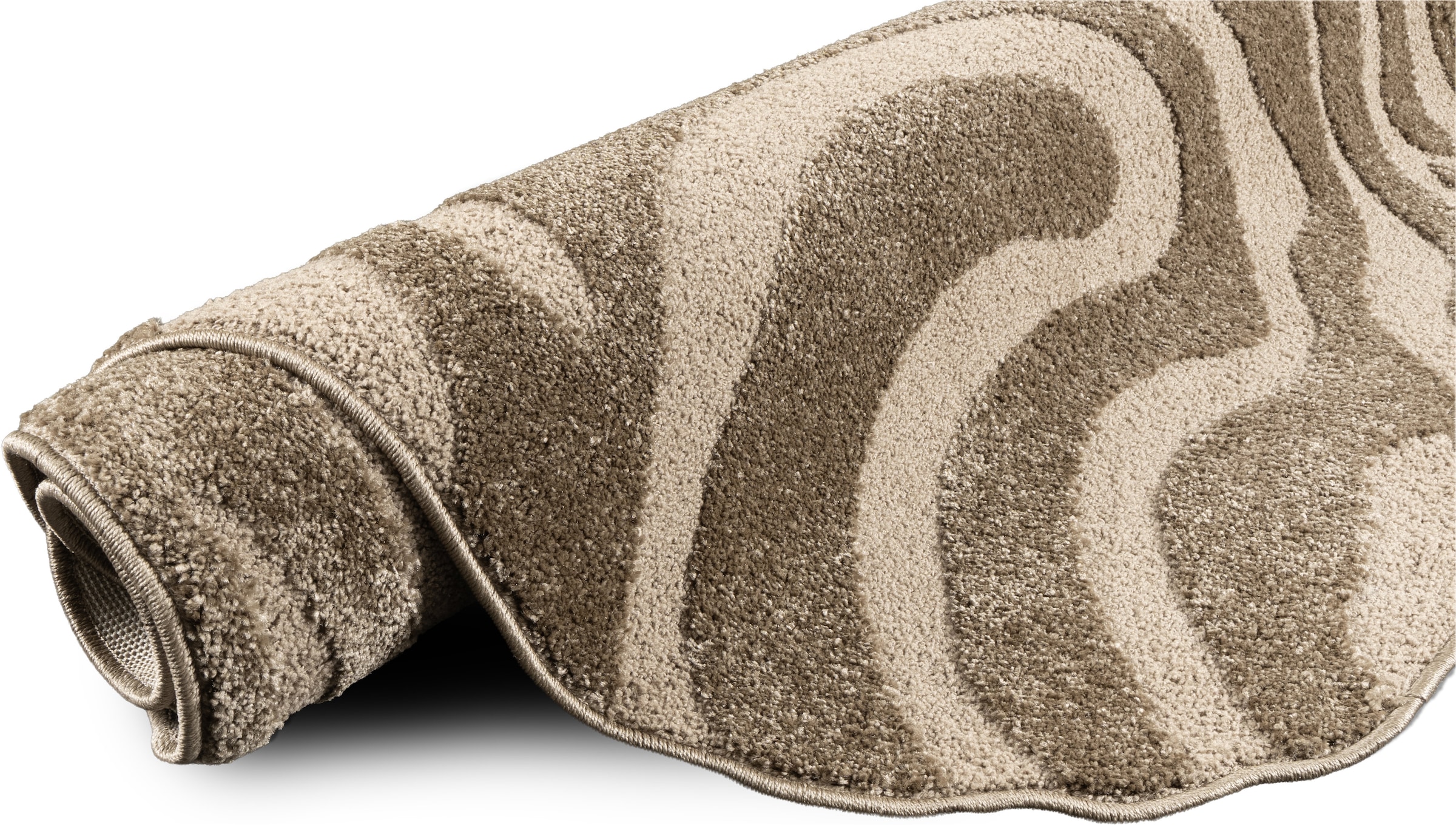 OTTO home Teppich »Zebra, besondere Form« rechteckig 12 mm Höhe Animal Print, Tiermotiv, Wohnzimmer, Schlafzimmer