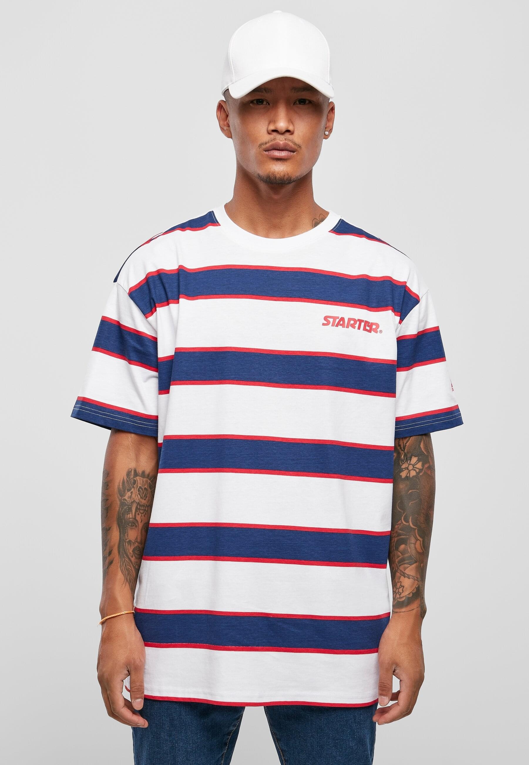 Starter Black Label T-Shirt »Starter Black Label Herren Starter Logo Striped Tee« 1 Stk. tlg.