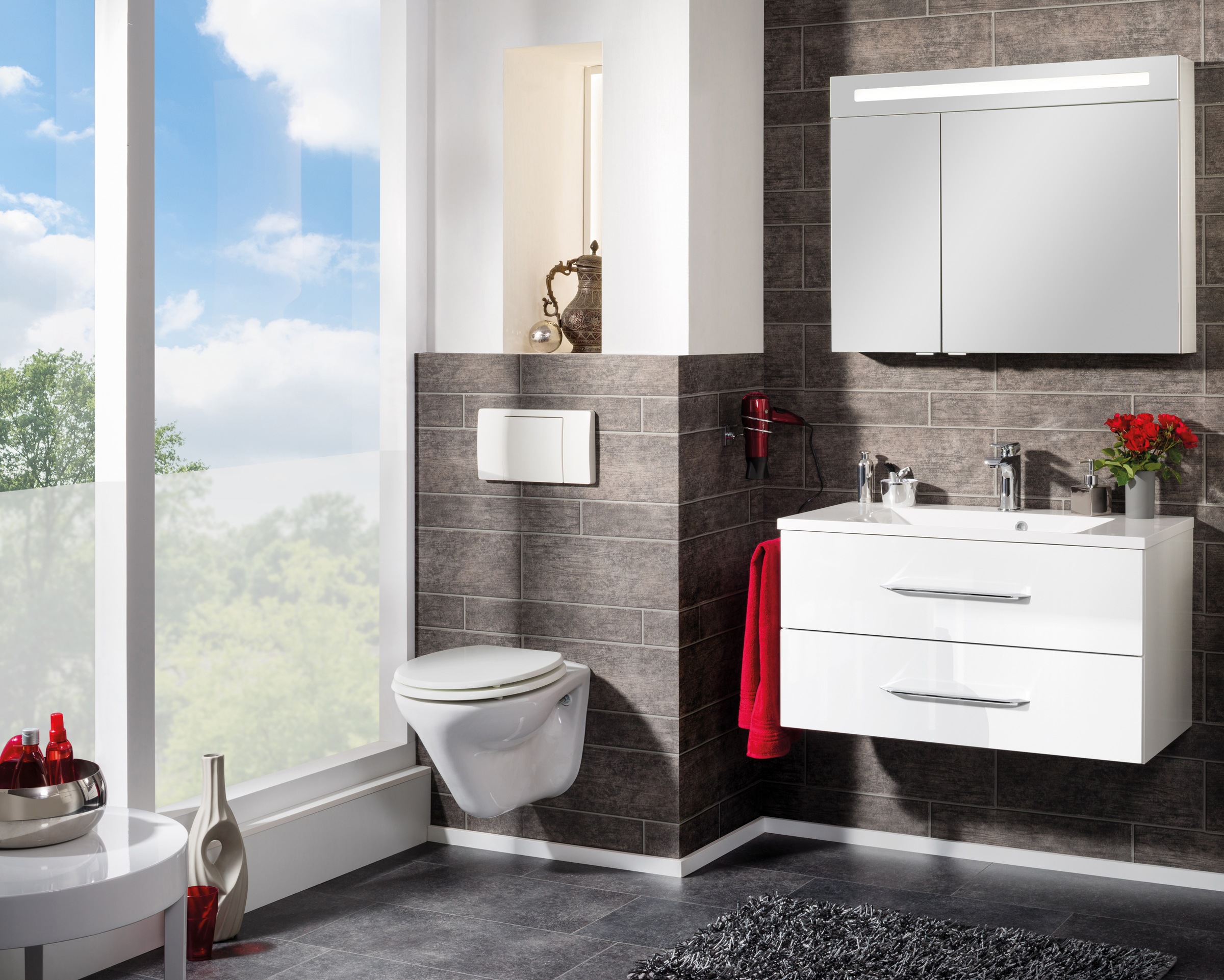 FACKELMANN Waschtisch "Waschplatz-Set B.Clever" 3 tlg. 3-teilig günstig online kaufen