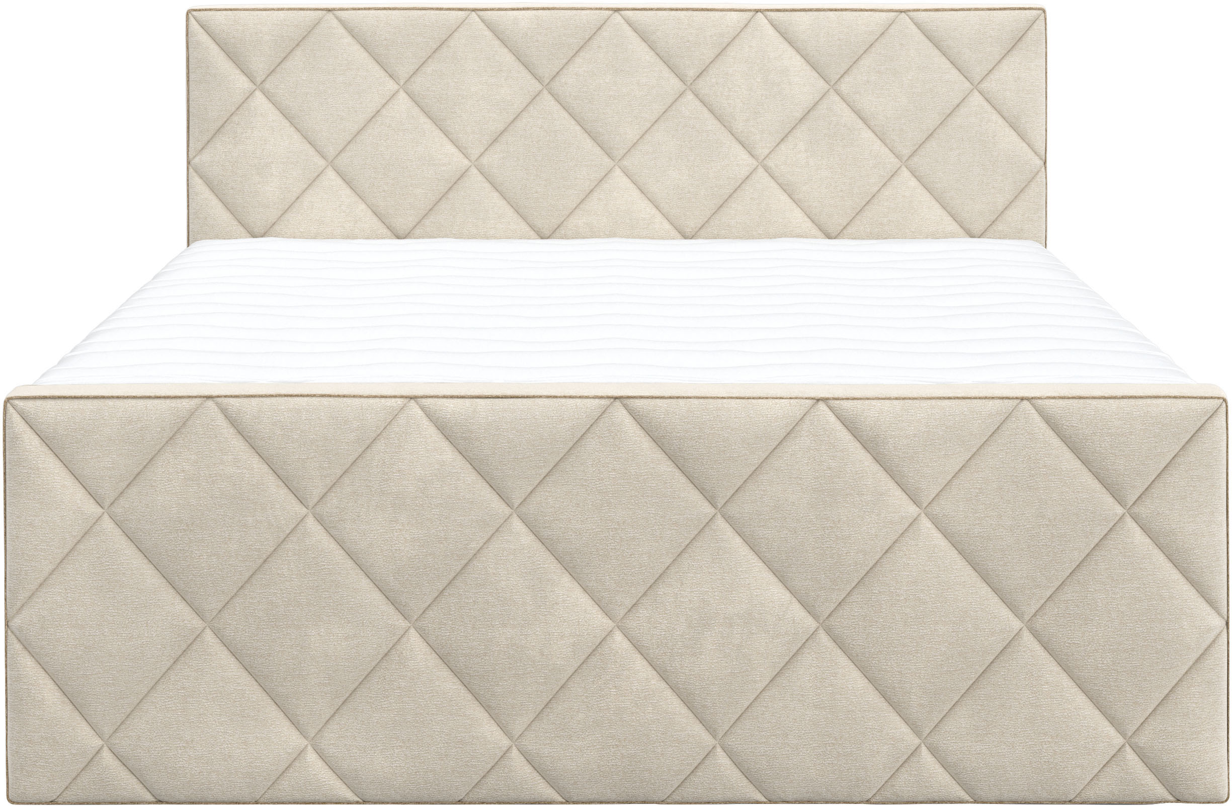 Thumbnail - COTTA Boxspringbett "Tower inkl. Bettkasten, mit Keder in abgesetzter Farbe" in verschiedenen Breiten, Härtegraden und F...