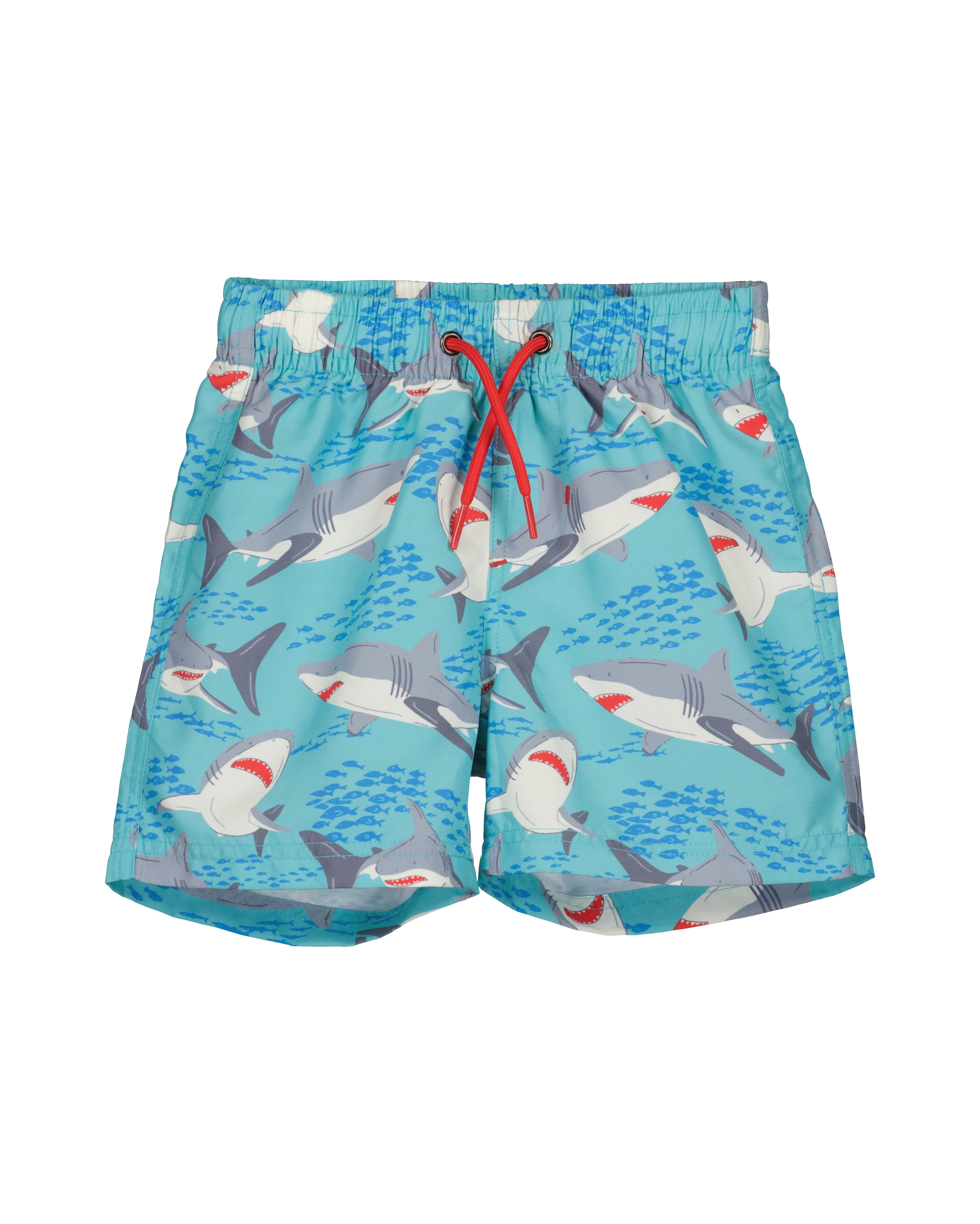 Badeshorts BLUE SEVEN, Jungen, Gr. 92 (98), N-Gr, cyan, Web, Polyester, bedruckt, Badehosen Badeshorts, Sport- / Beach-Bermudas