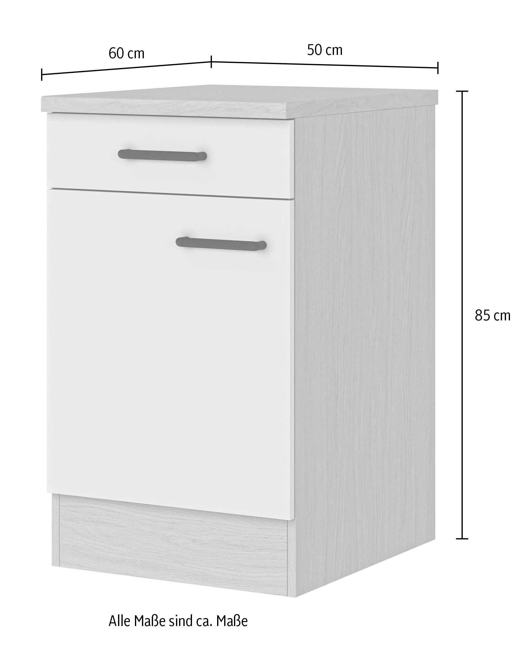 Flex-Well Unterschrank »Creso« 1 Stk. tlg. (B x H x T) 50 x 85 x 60 cm, individuell kombinierbar