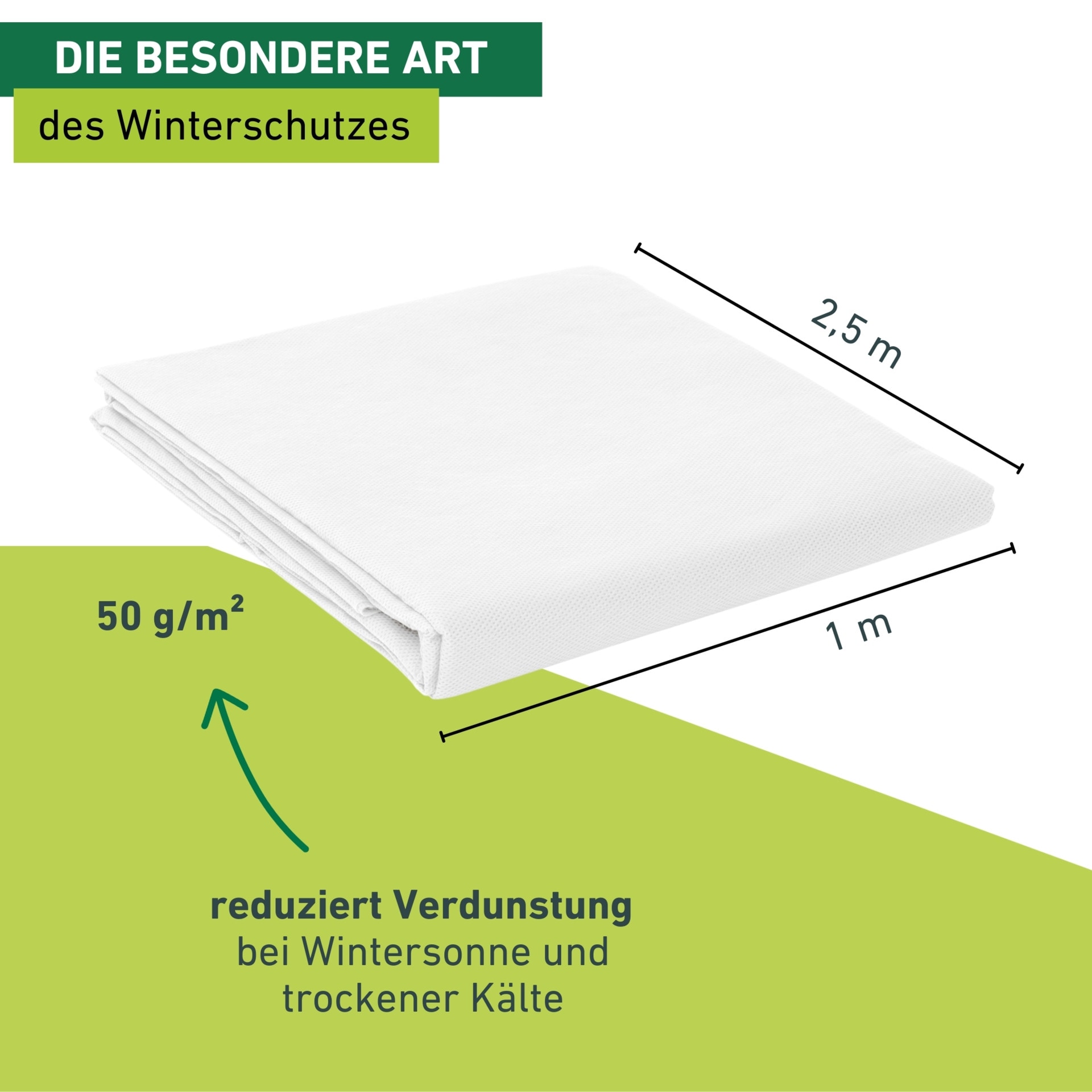 Windhager Winterschutzvlies »Winterschutz für Pflanzen, Vlieshaube, Frostschutz und Kälteschutz« UV stabilisiert und witterungsbeständig, 1,5x2 m, Stärke 200 g/m2