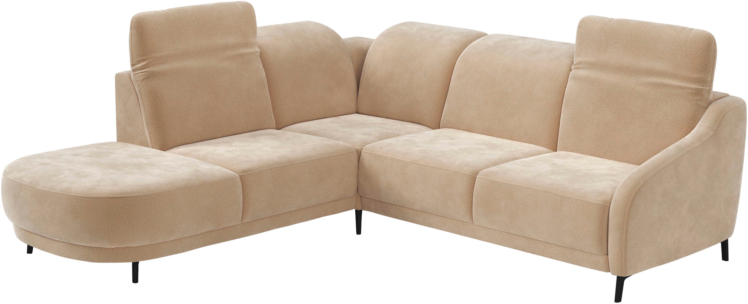 sit&more Ecksofa »Blues L-Form« wahlweise mit Klapptisch und USB